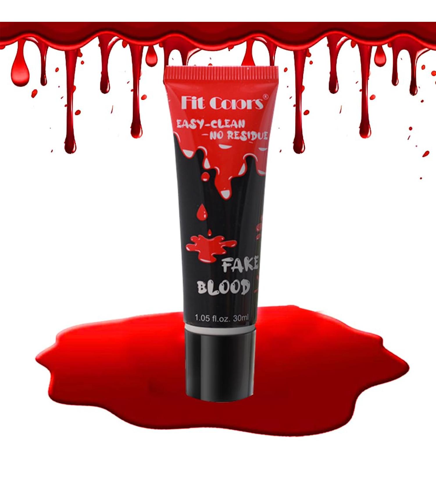 GL-Turelifes Halloween Fake Blood Paint Makeup | Coagulated Blood Gel for Zombie Vampire & Monster SFX | 1.06oz Bright Red Special Effects Wound Modeling - Buy Online on GoSupps.com