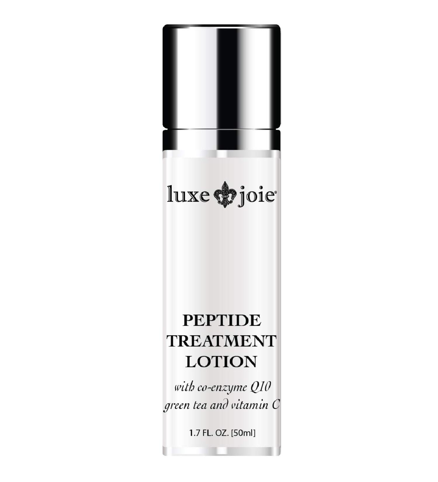 LuxeJoie Peptide Treatment Lotion | Firming Facial Moisturizer for Face Neck & D collet | Boosts Collagen Lifts Sagging Skin | Brightening Formula for Men & Women - Buy Online on GoSupps.com