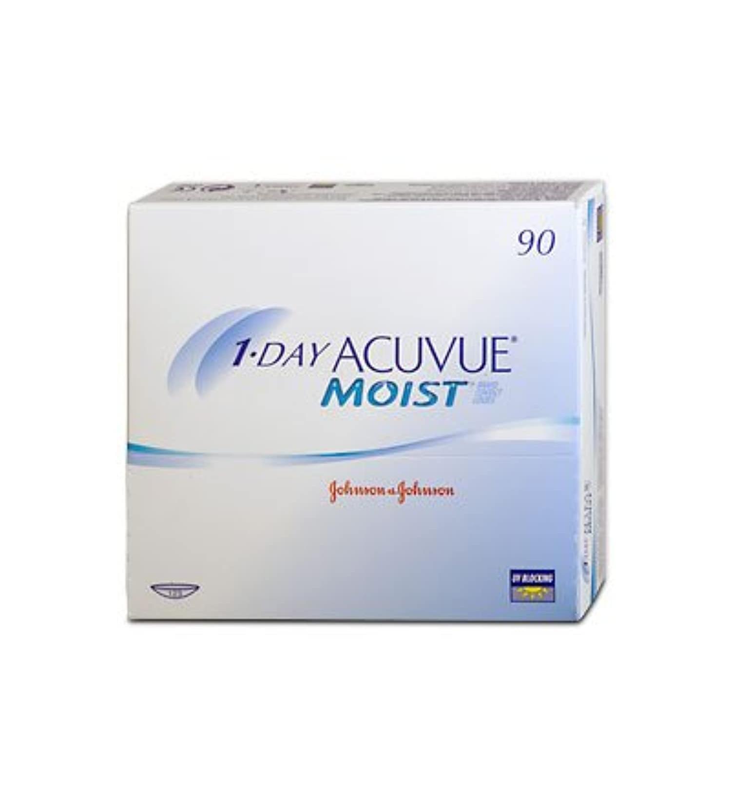 1-Day Acuvue Moist 1x90 BC 8.5 diopters: -1.25