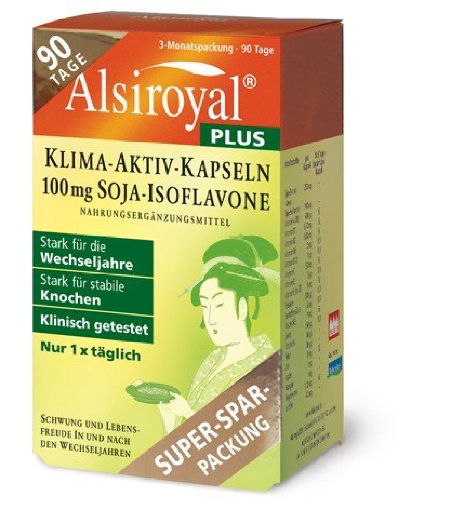 PLUS Climate Active Capsules 100 mg soy isoflavones. 90 capsules (0.07 kg)