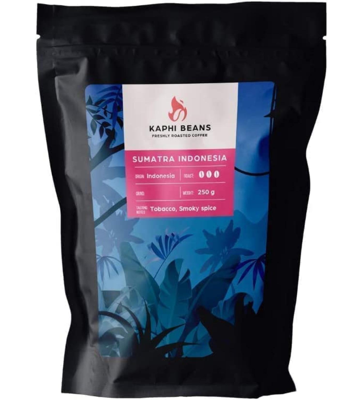 Kaphi Beans Single Origin Dark Roast Sumatra Indonesian Coffee- Freshly Roasted (Filter 250g) - Buy Online on GoSupps.com