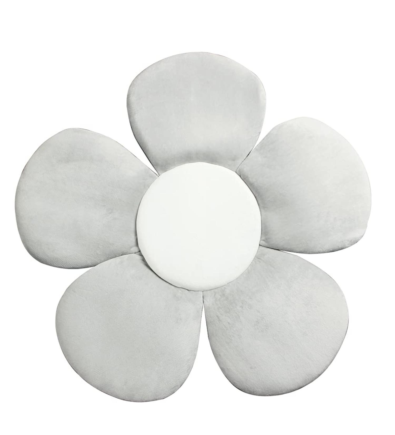 Vocheer Flower Baby Bath Support Pad - Grey | Infant Bathtub Mat for Newborn Comfort - Buy Online on GoSupps.com
