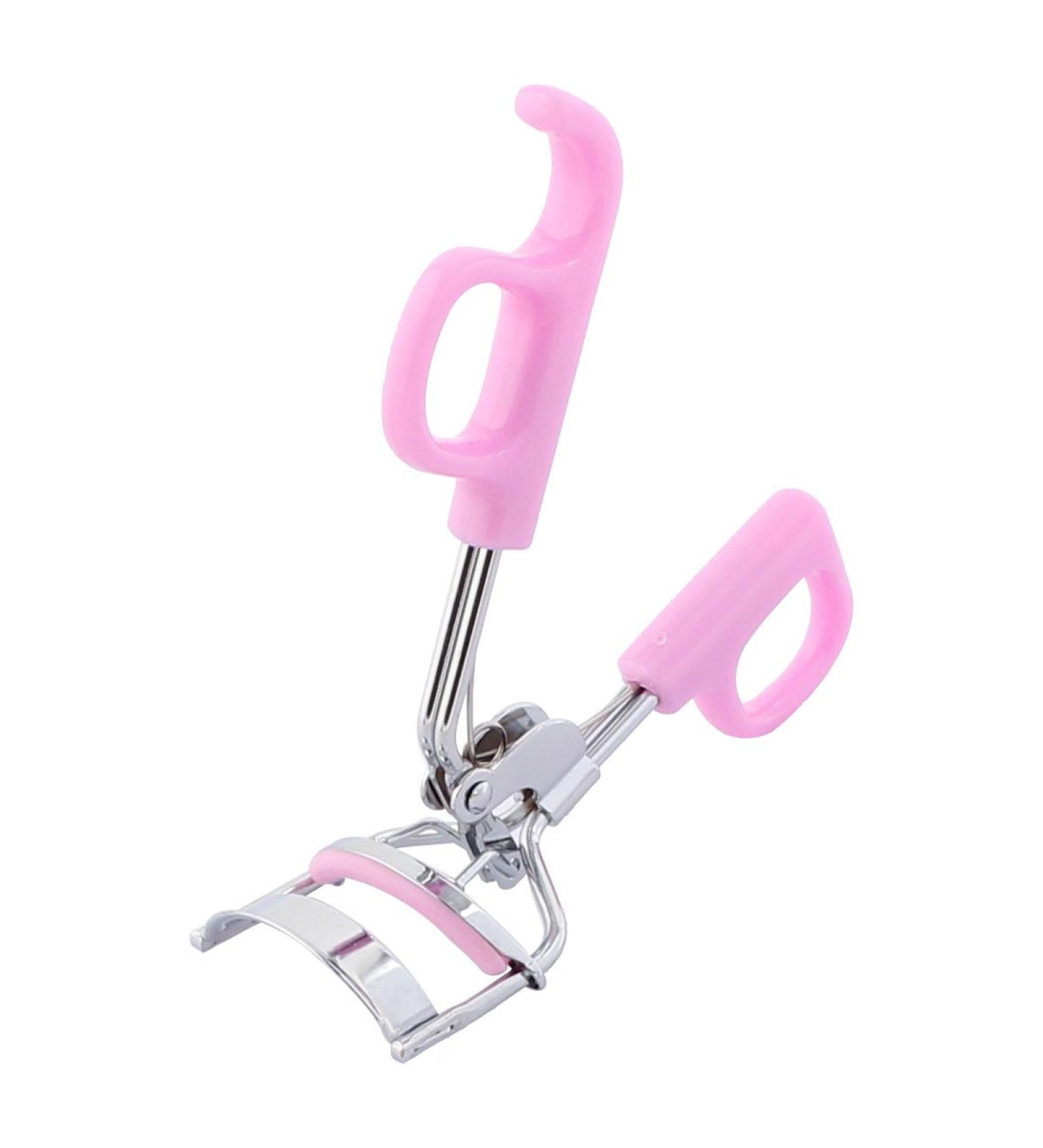 Metal Woman Makeup Tool Eyebrow Eyelash Curler Clipper Clip Silver Tone Pink Eyelash Curler Multiple Colors - Buy Online on GoSupps.com