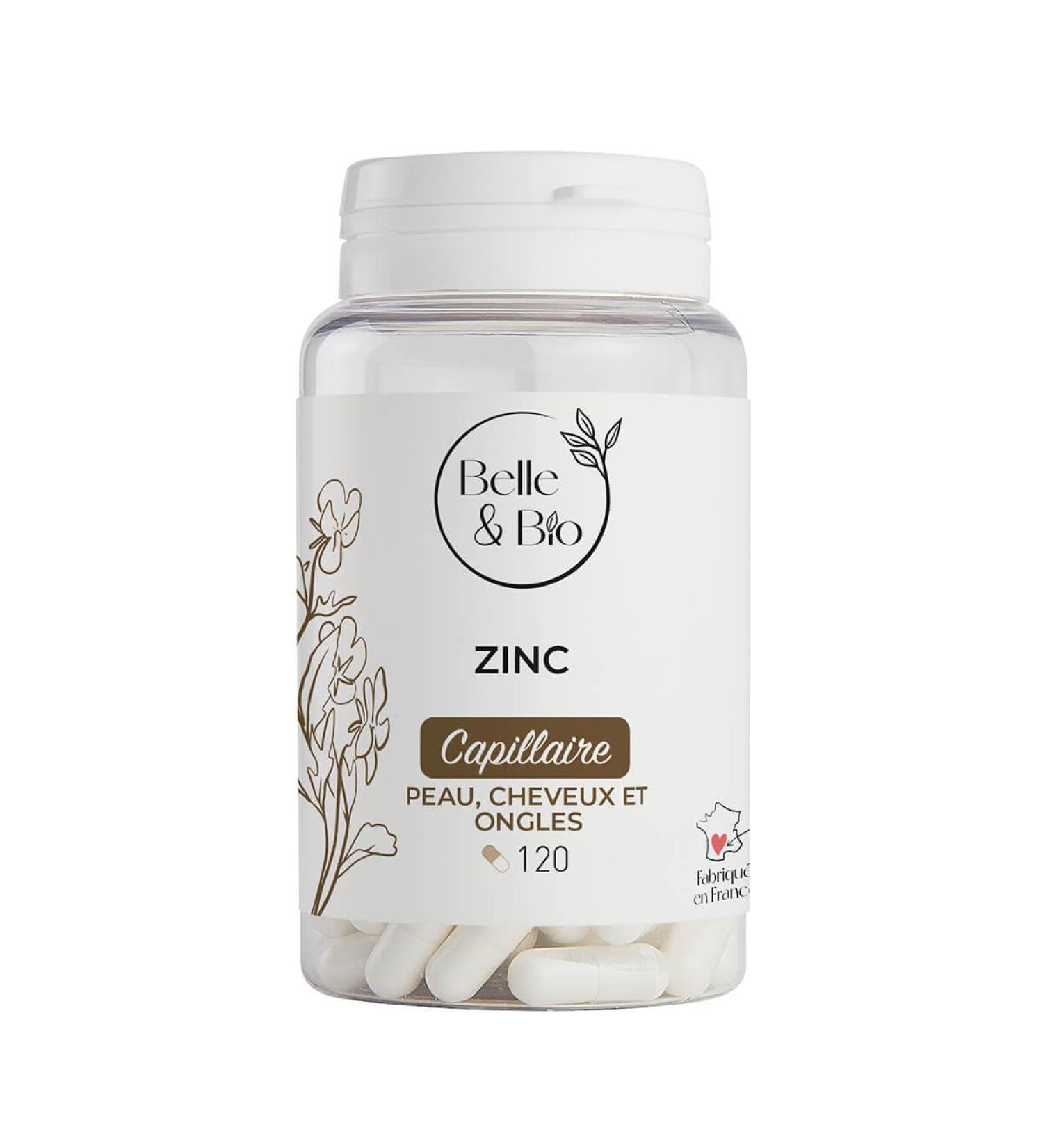 BEAUTY OF THE SKIN & HAIR - Zinc - 120 capsules - 2 months cure - Belle & Bio Food Supplement - Made in France - Buy Online on GoSupps.com