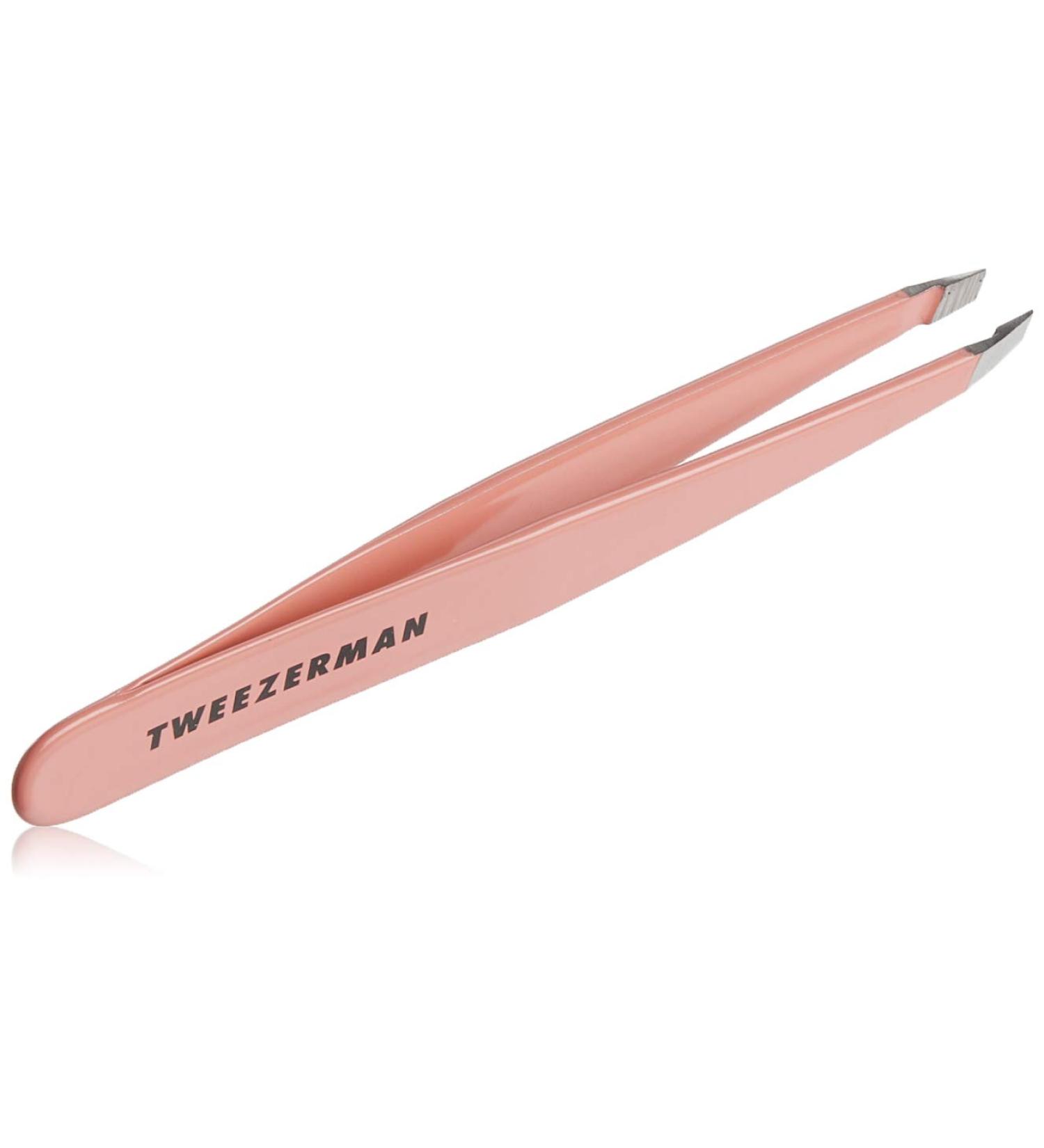 Tweezerman Professional Stainless Steel Slant Tweezers - Geranium | Award-Winning Precision Tool - Buy Online on GoSupps.com