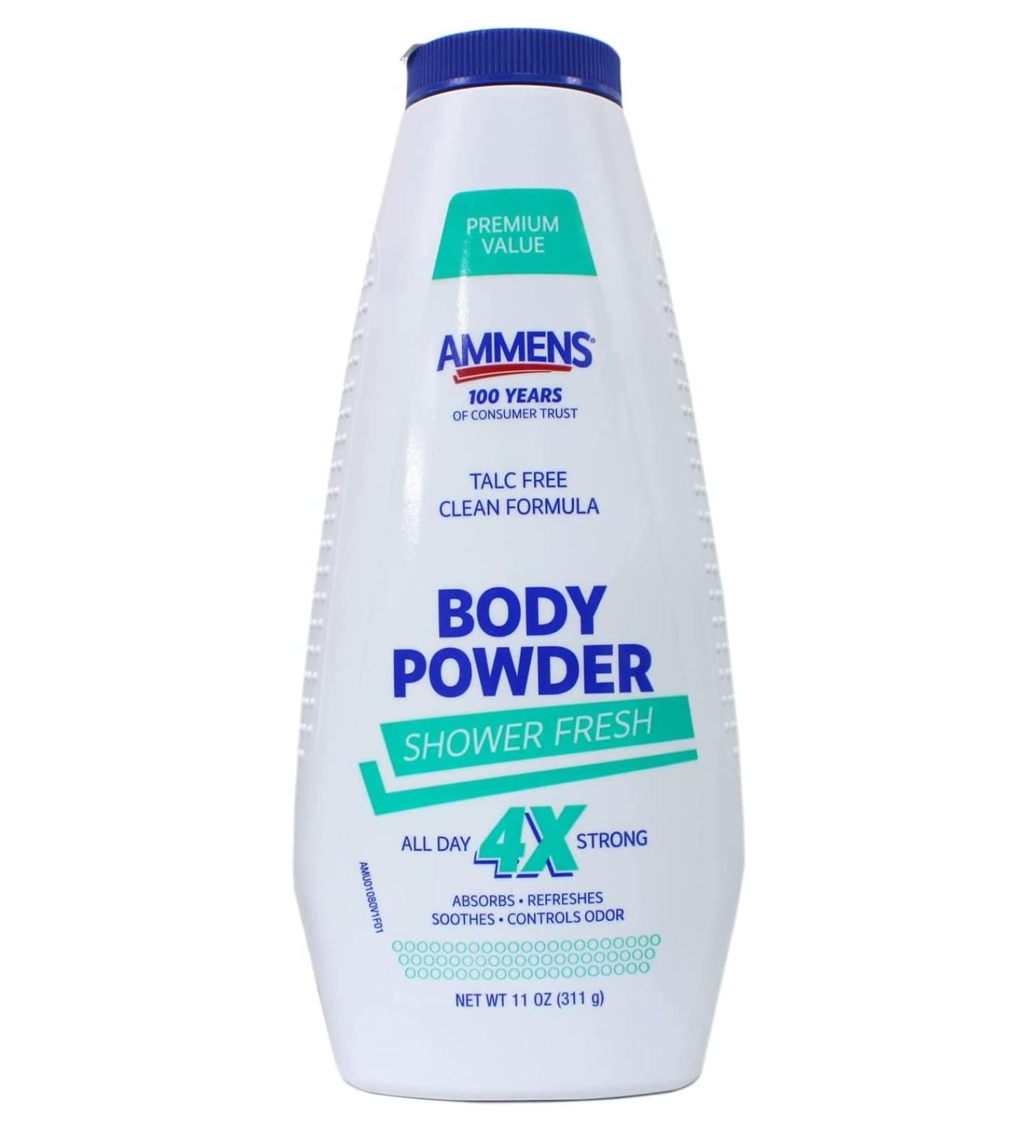 Ammens Medicated Powder Shower Fresh 11 oz (Pack of 2) - Buy Online on GoSupps.com