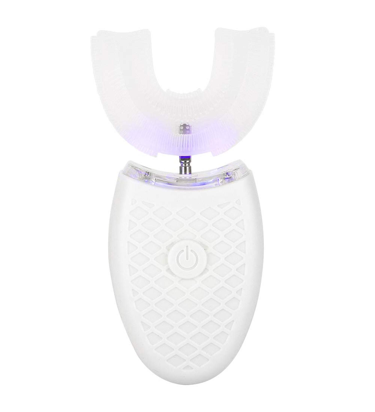 Adult Sonic U-Shaped Electric Toothbrush - Automatic Cleaning Oral Care Tool (White) - Buy Online on GoSupps.com