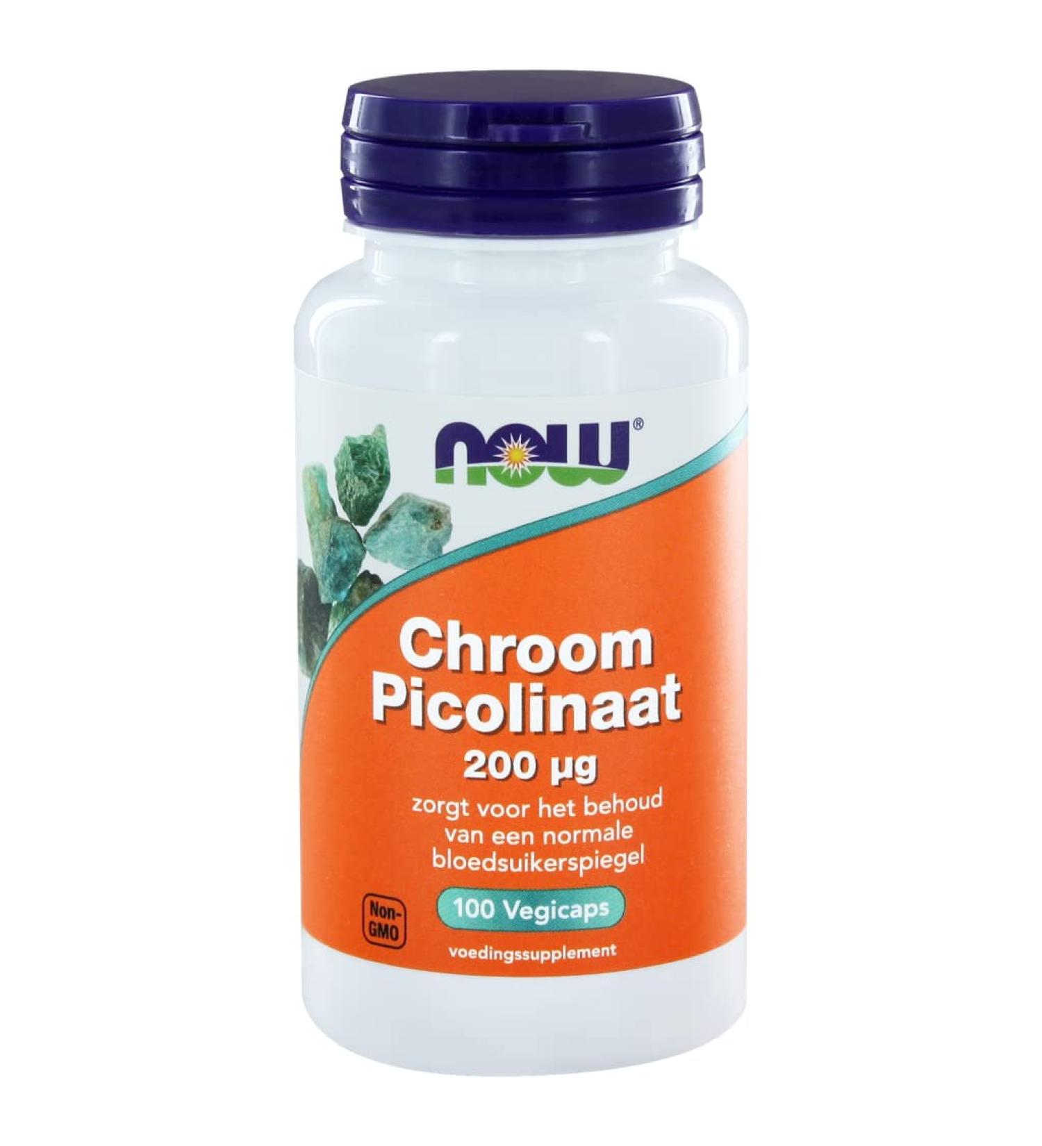 Now Foods Chromium Picolinate 200mcg 100vcap