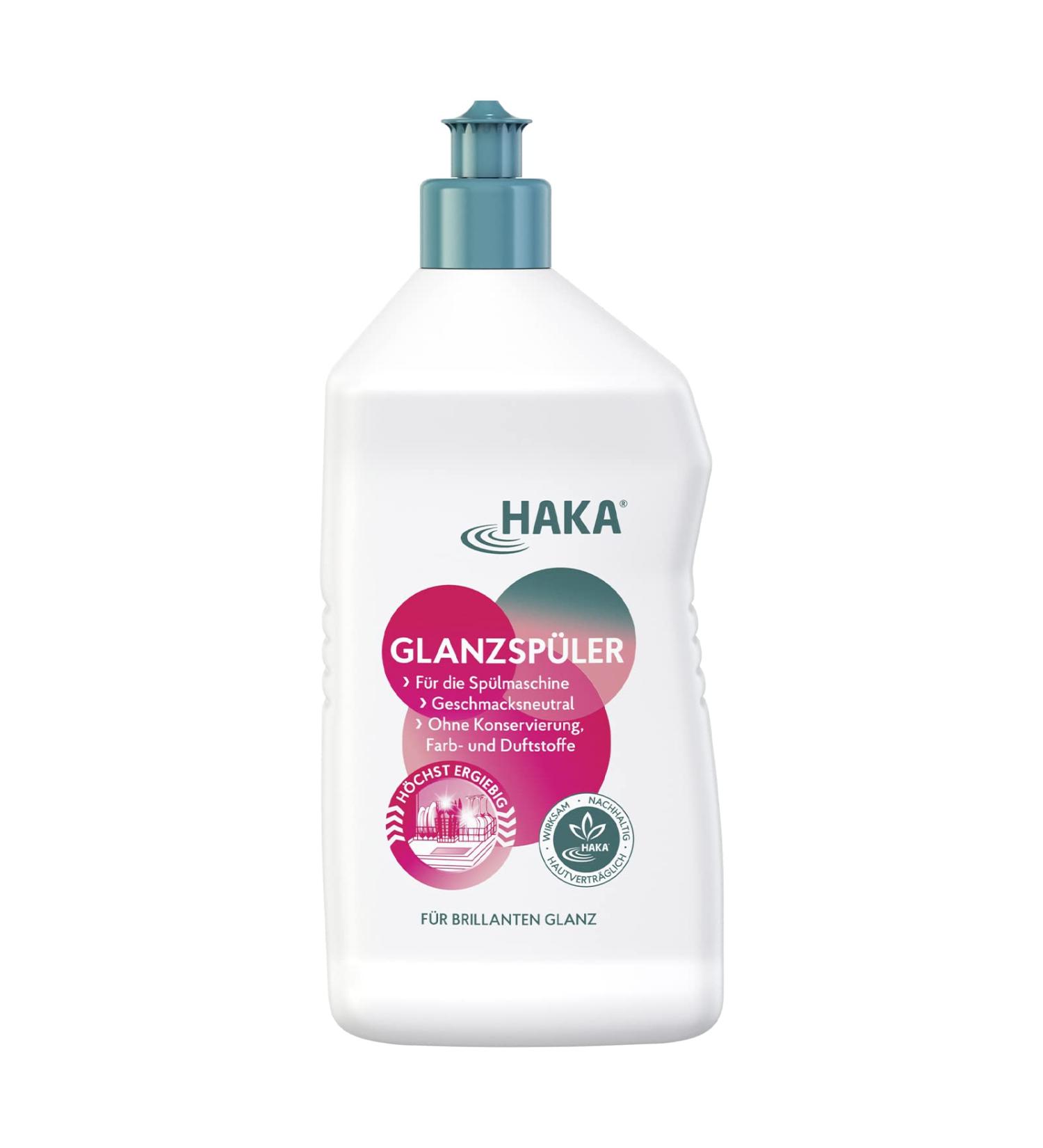 HAKA Rinse Aid 750ml | Fragrance-Free Vegan Dishwasher Cleaner | Eco-Friendly International Shipping - Buy Online on GoSupps.com