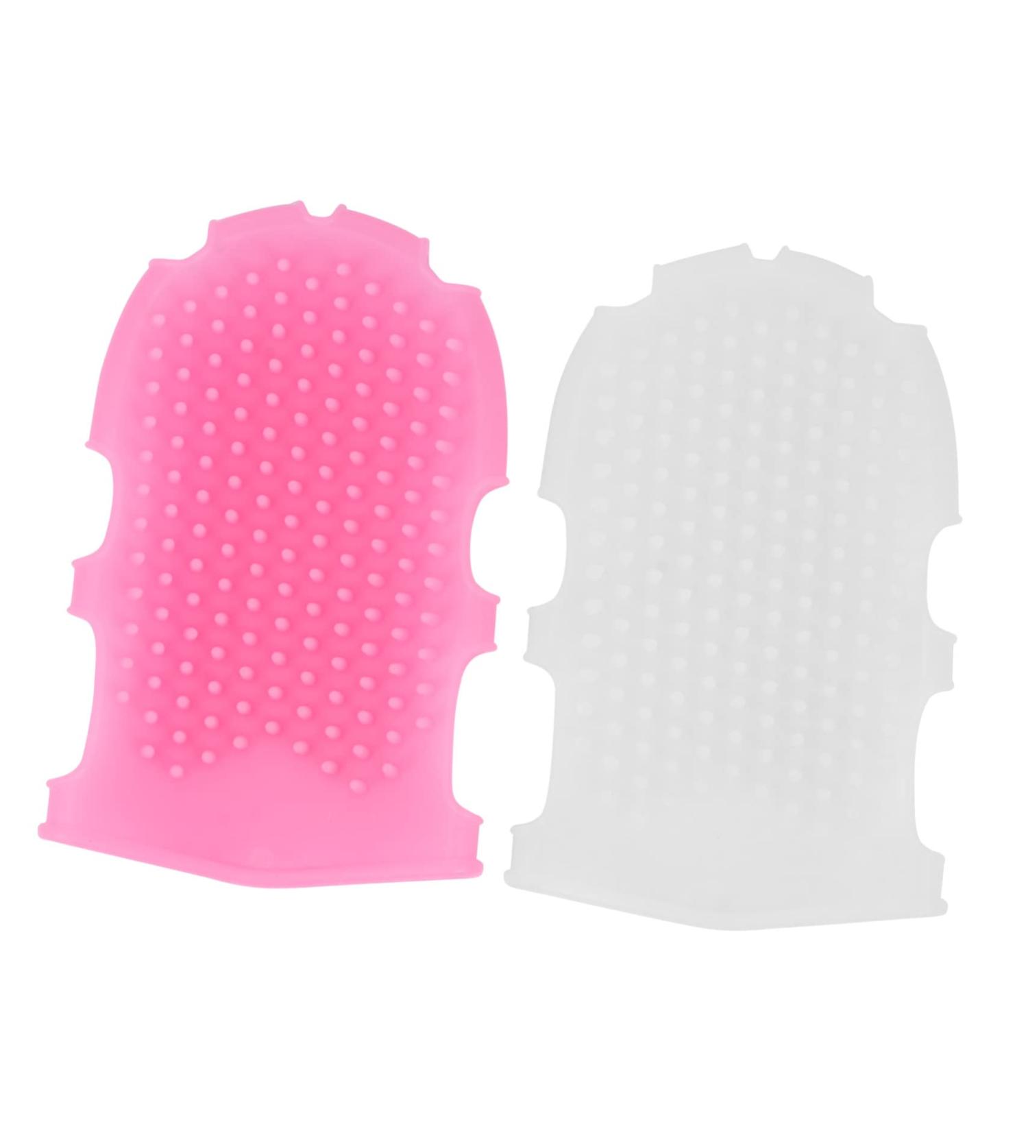 2-Piece Silicone Body Massage Brush Set for Exfoliation and Scrubbing - Buy Online on GoSupps.com