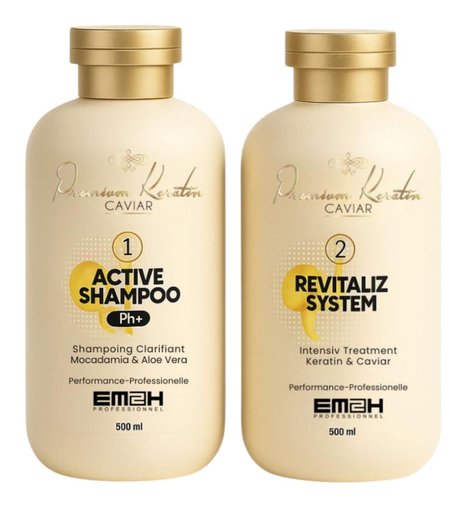  PREMIUM KERATIN CAVIAR Premium Keratin Caviar Brazilian Smoothing Kit (Activ Shampoo and Revitaliz System) - 500ml - Buy Online on GoSupps.com
