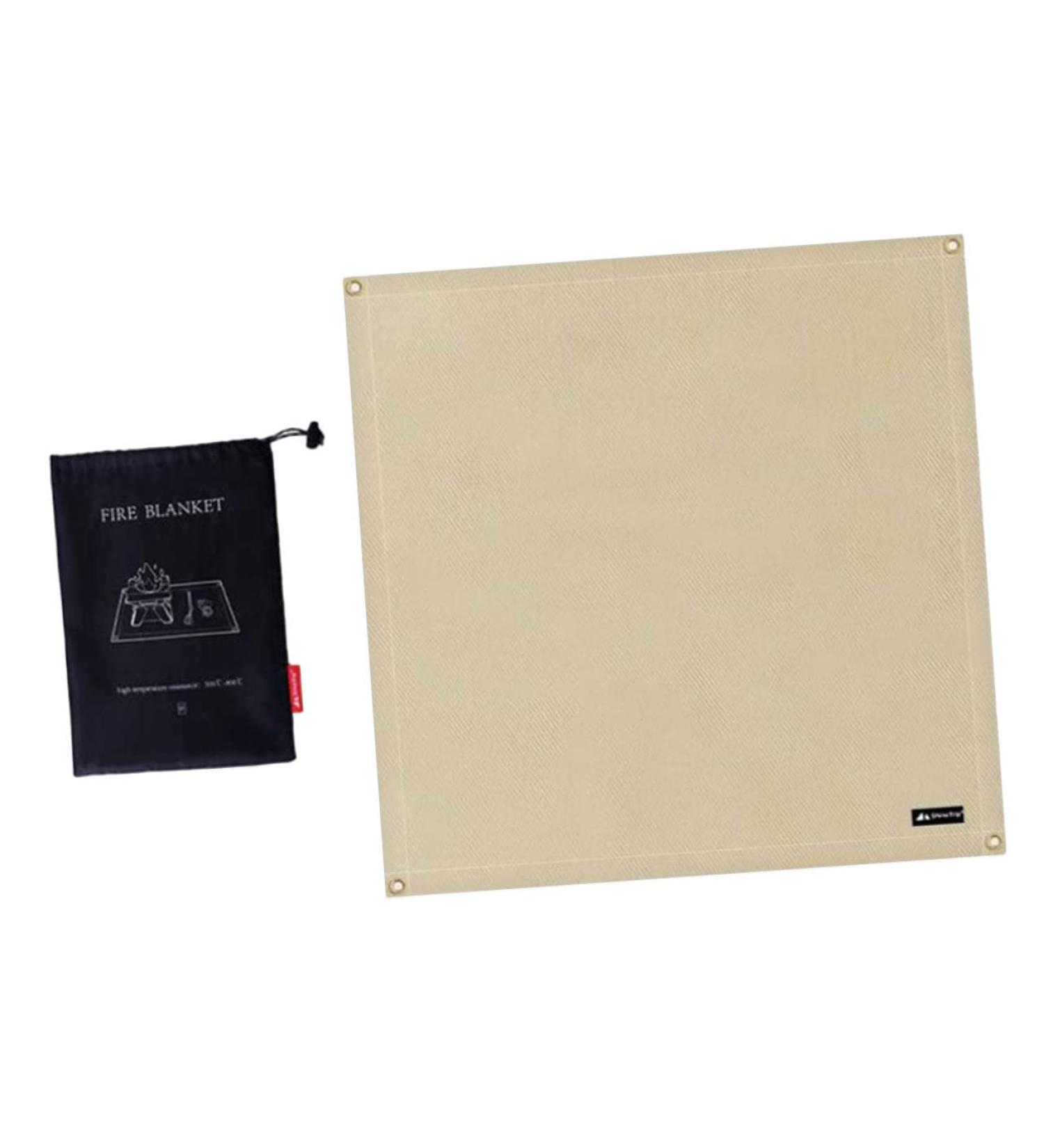 SEWOART 1pc BBQ Fire Mat Outdoor BBQ Outdoor+mat Barbecue Supplies Outdoor Stove Mat Protection Accessories 80x80cm Light Yellow - Buy Online on GoSupps.com