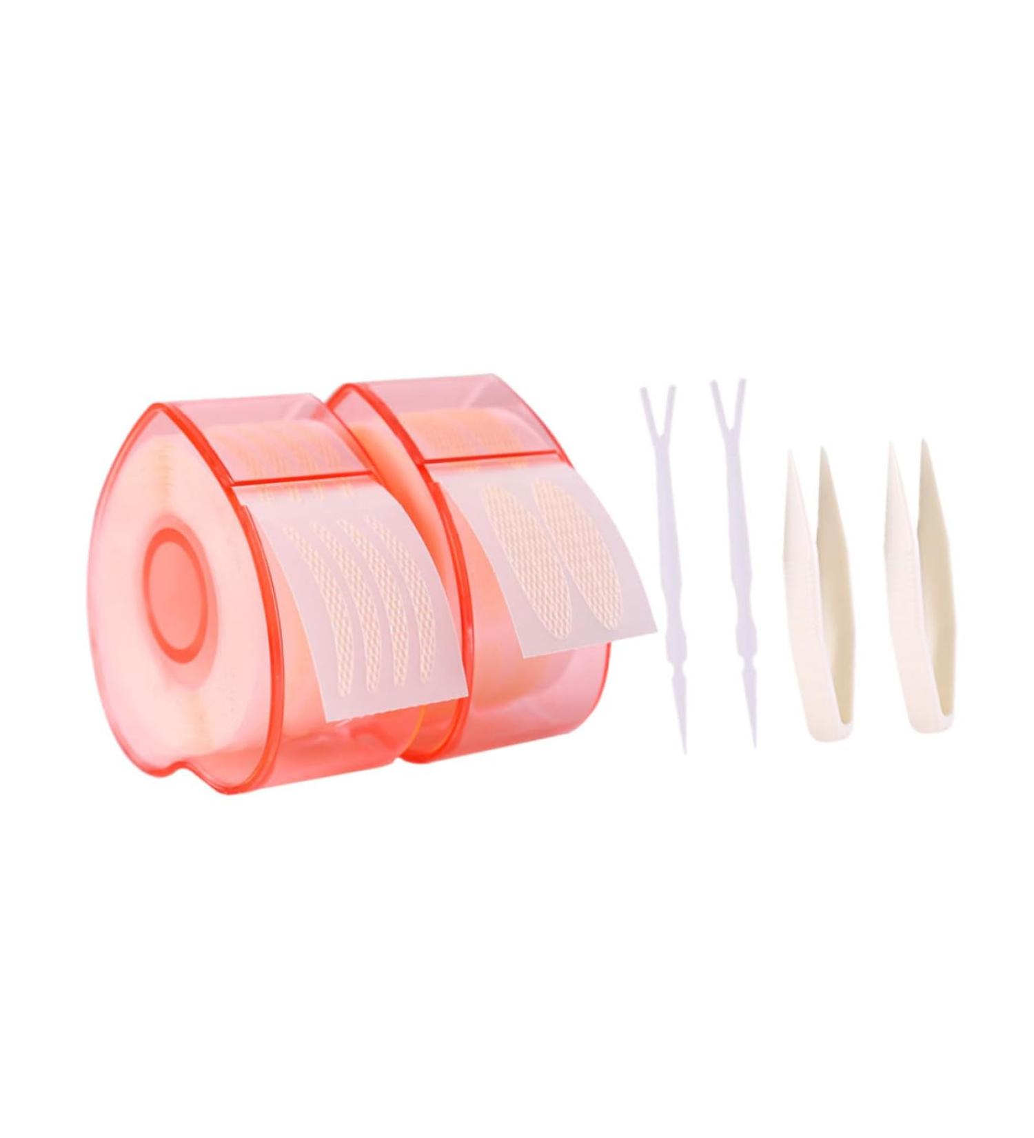 minkissy 4 Rolls Lace Double Eyelid Sticker Double Eyelid Tapes Stickers Eyelid Sticker Strip Eyelid Shadow Stickers Instant Eye Lift Strips for Women Cover Double Eyelid Fiber With Hat - Buy Online on GoSupps.com