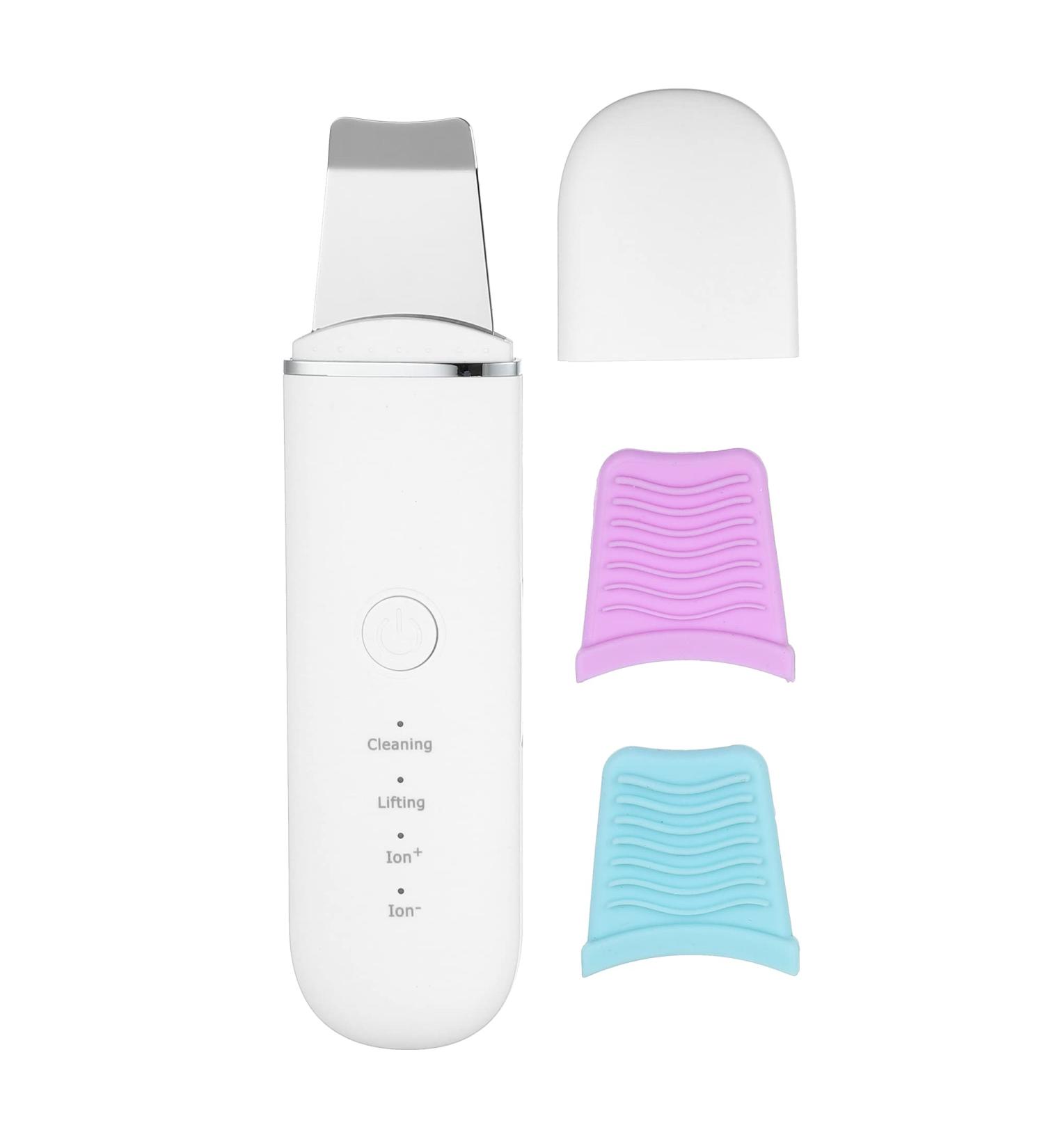 VOCOSTE Facial Scrubber Spatula Blackhead Remover - Skin Scraper Tool for Deep Cleansing | Water Mist Technology | White Gold - Buy Online on GoSupps.com