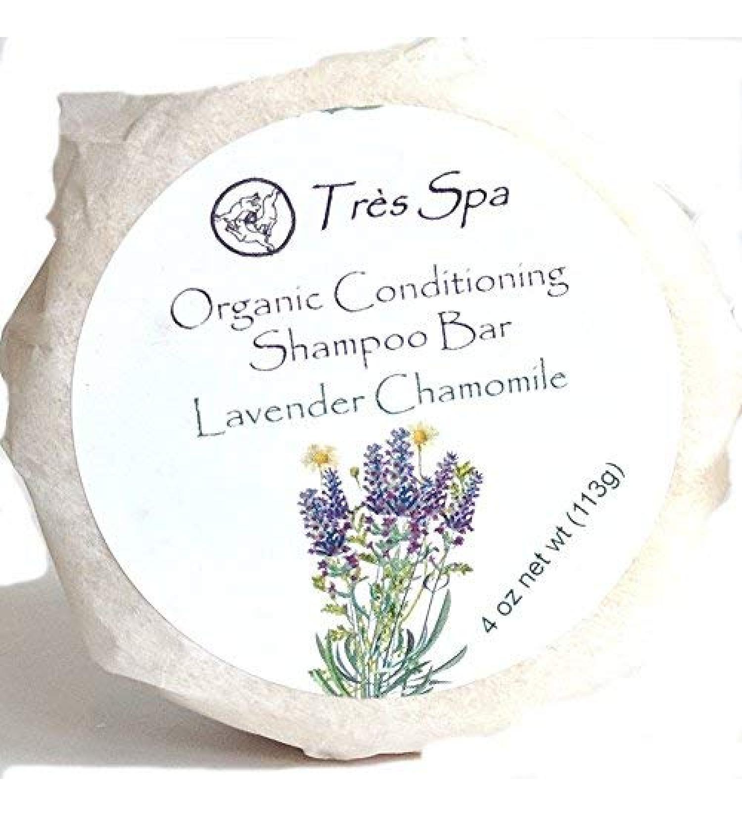 Organic Conditioning Shampoo Solid Shampoo Bar | 100% Natural | Vegan Friendly | Eco-Friendly (Lavender Chamomile)