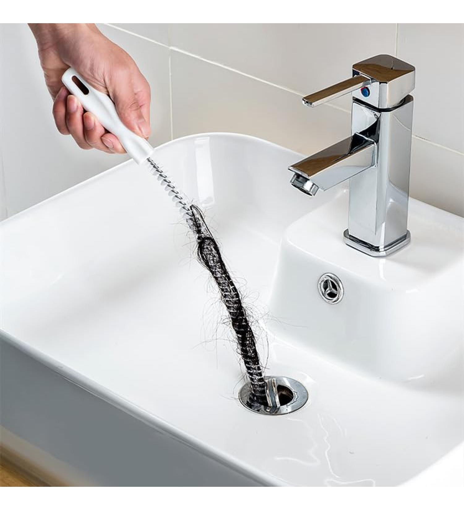 Flexible Pipe Dredge & Sewer Hair Cleaner | Wash Basin Cleaning Brush | Water Pipe Tool for Efficient Drain Cleaning - Buy Online on GoSupps.com