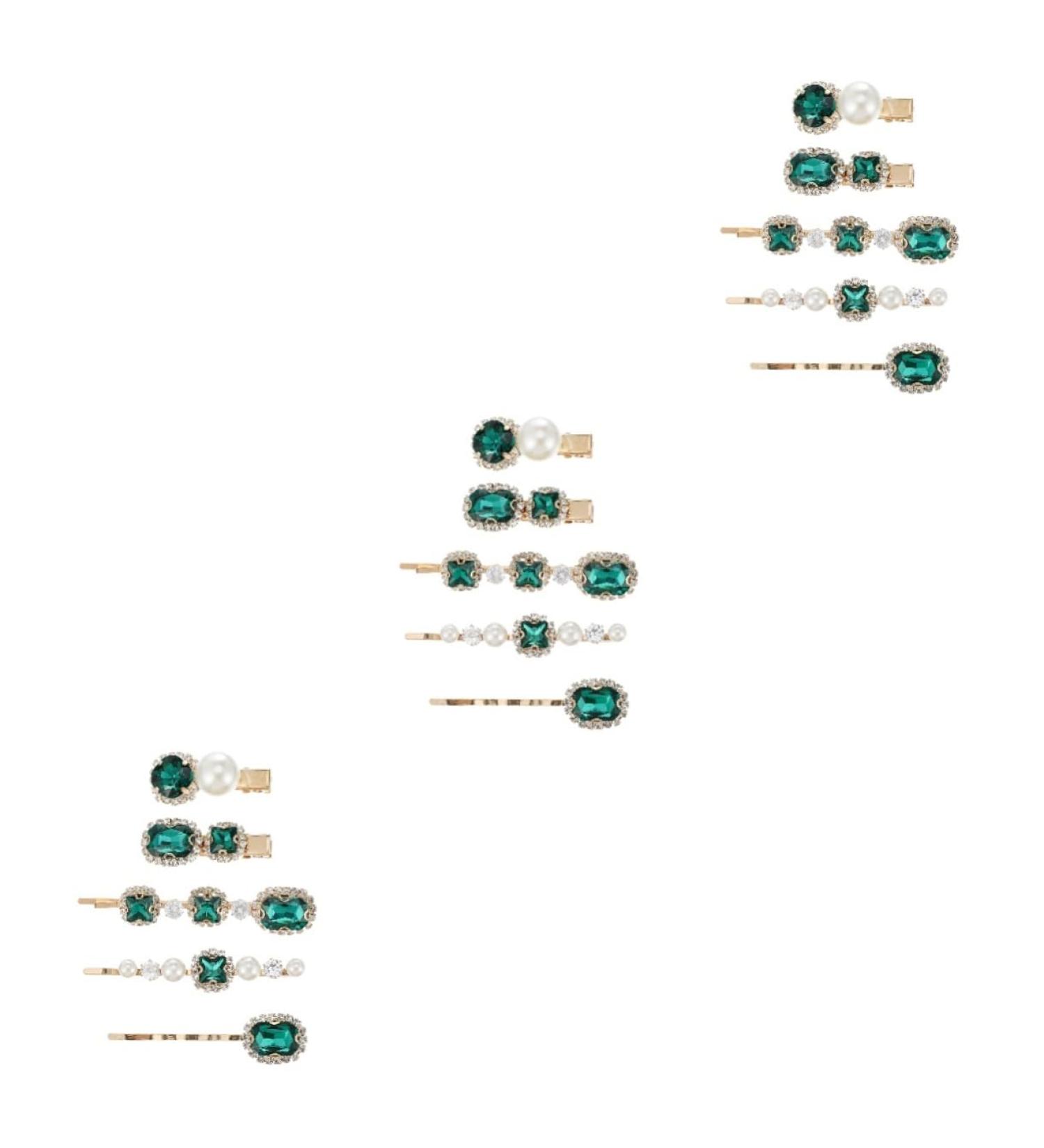 Angoily 3 Sets Crystal Pearl Hair Clip Wedding Headpiece for Bride Diamond Hair Accessories Women Hair Accessories Cute Hair Clips Crystal Hair Barrette Miss Vintage Broken Hairpin Alloy - Buy Online on GoSupps.com