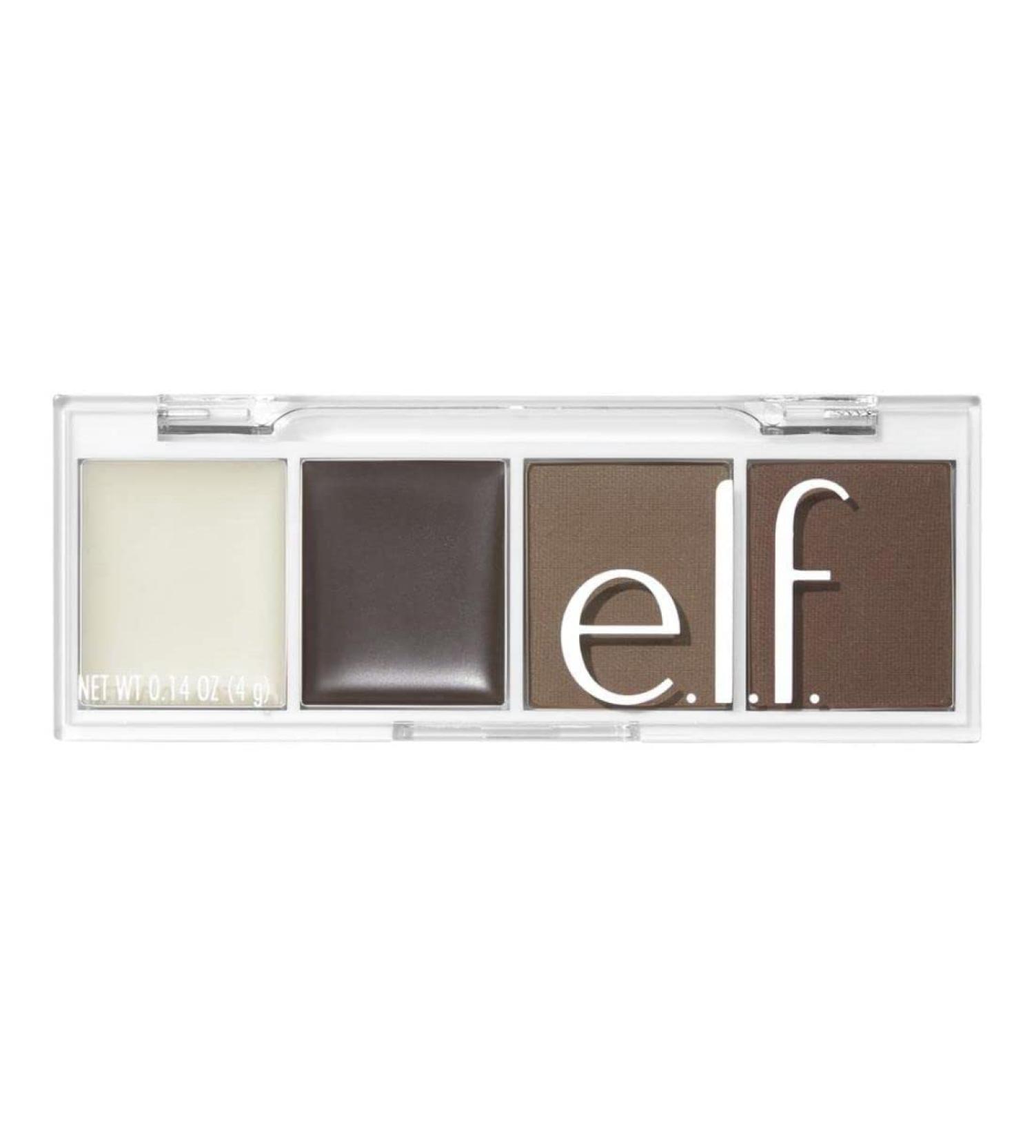 e.l.f. Bite-Size Brow Mini Quad - Ultra-Pigmented Brow Kit in Neutral Brown 0.14 Oz - Buy Online on GoSupps.com