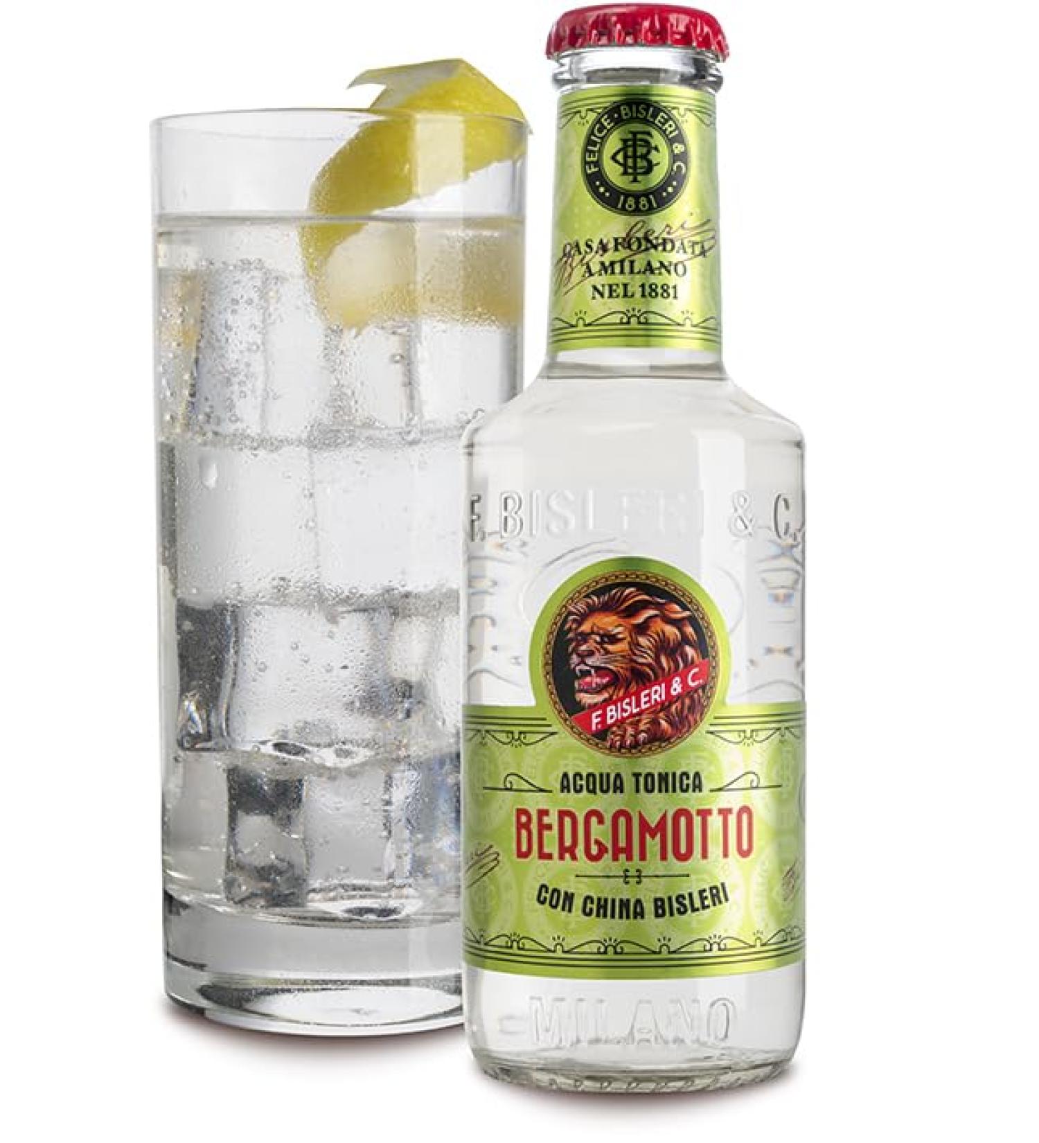 F.Bisleri & C Acqua Tonica Bergamotto pack of 4 x 200 ml - Buy Online on GoSupps.com