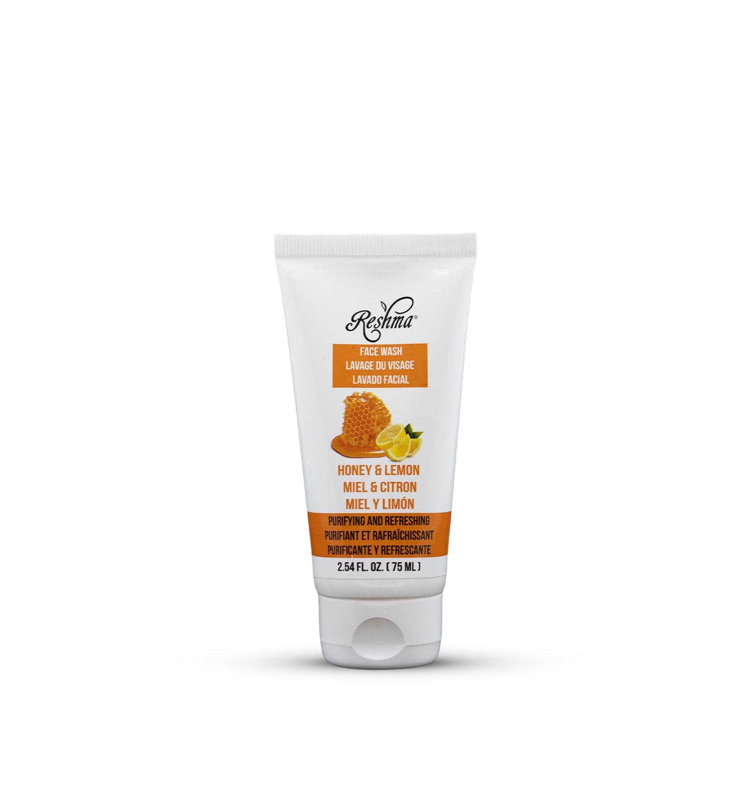 Reshma Beauty Travel Size Honey & Lemon Face Wash | All Skin Types Cleanser | Deep Cleansing & Dull Skin Purifier | TSA Approved | Cruelty Free Daily Use Cleanser - Buy Online on GoSupps.com