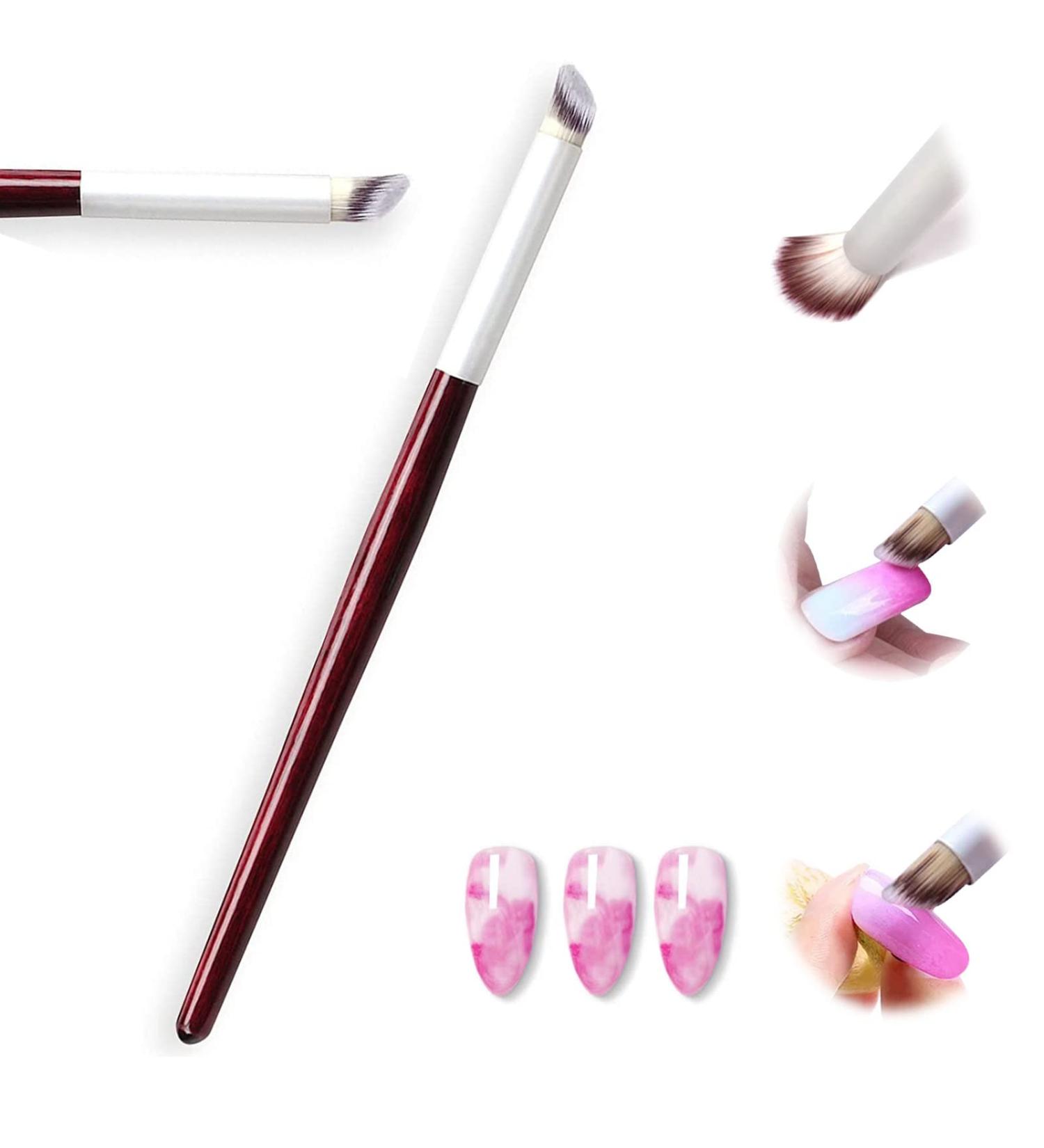 Nail Art Comb Brush - Professional Gel Nail Rendering Tool for Home & Salon Use | Best Nail Brush for Pigment Application - Buy Online on GoSupps.com
