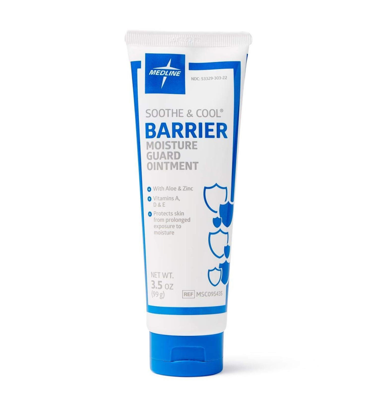 Medline Soothe & Cool Barrier Moisture Guard 3.5 oz. 12 count (Pack of 1)