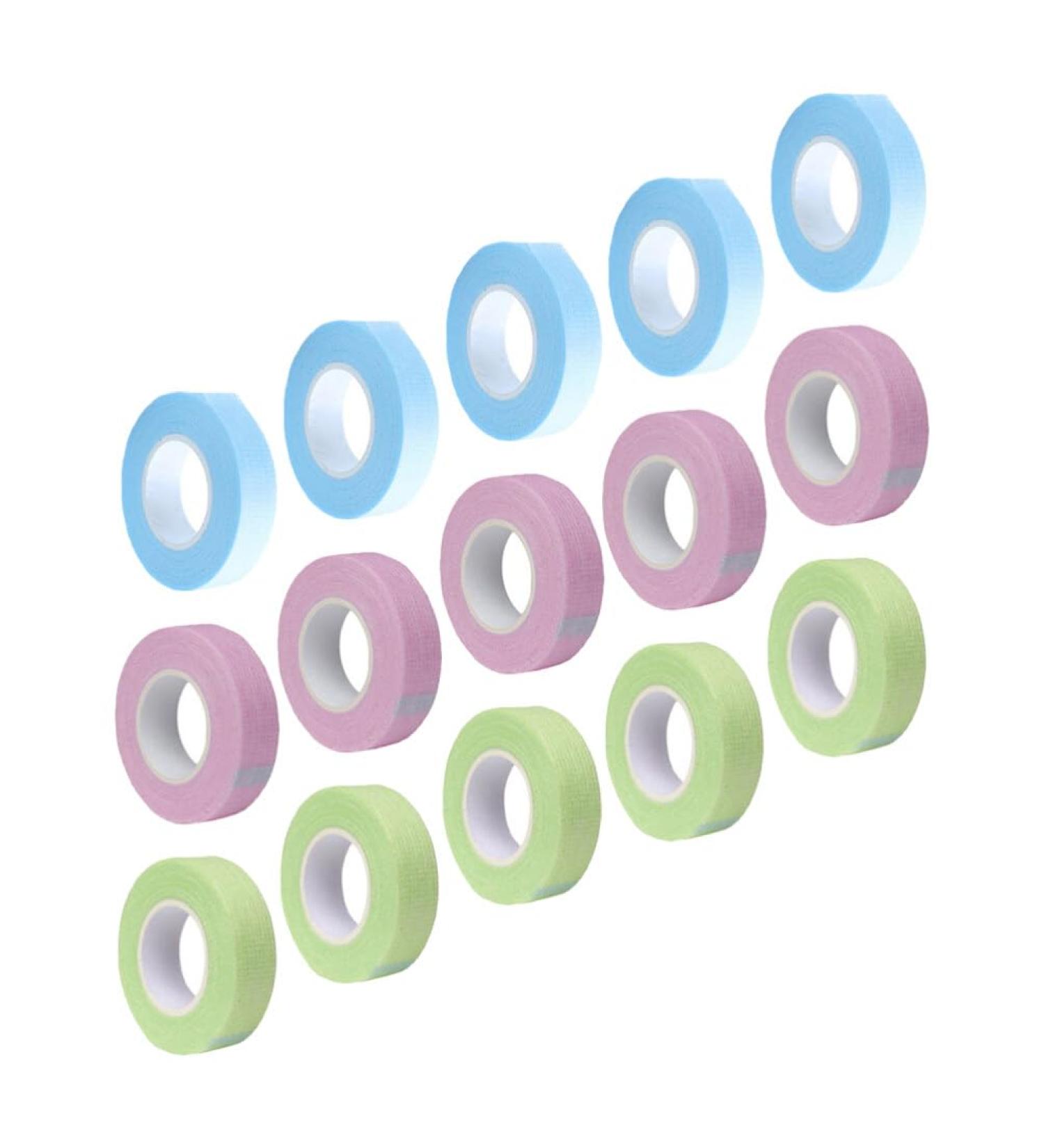 FOMIYES 15rolls Lash Tape Breatheable Tape Eyelash Extension Tapes Eyelash Grafting Auxiliary Tape Grafting Eyelash Tape Eyelash Tape Line Tape Eyelash Grafted Eyelash Tape