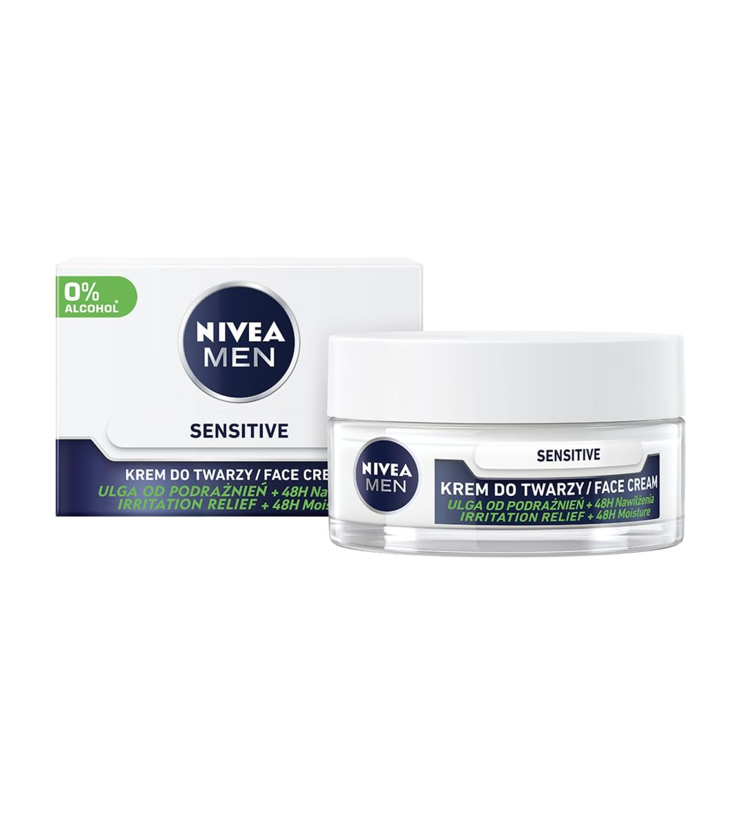 NIVEA Polish NIVEA MEN Sensitive Intensive moisturizing cream for men for sensitive skin 50 ml 50 ml 1er Pack - Buy Online on GoSupps.com