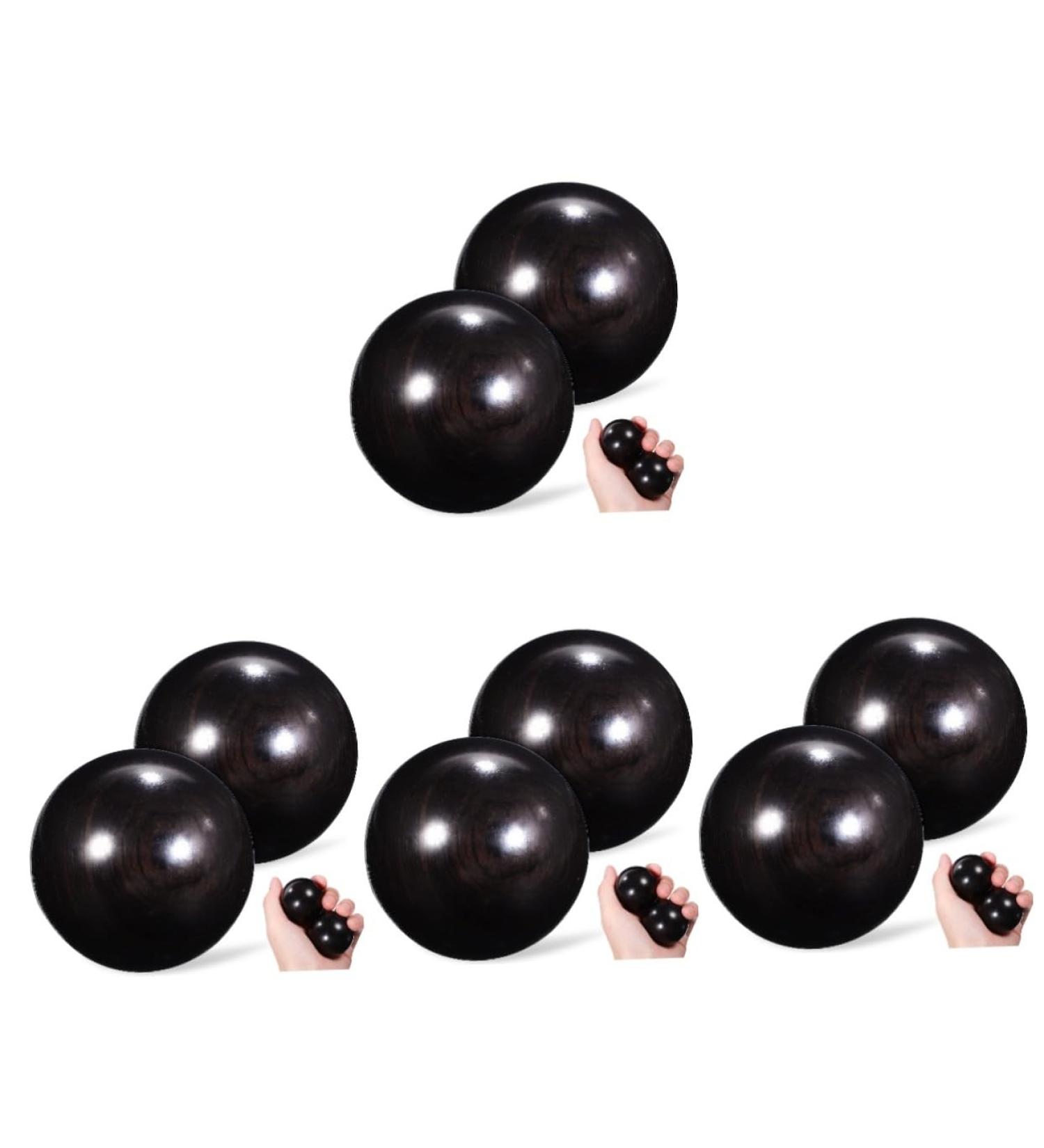 ABOOFAN 8-Piece Wooden Chinese Massage Balls | Hand Carvings & Massage Tools for Therapeutic Relief - Buy Online on GoSupps.com