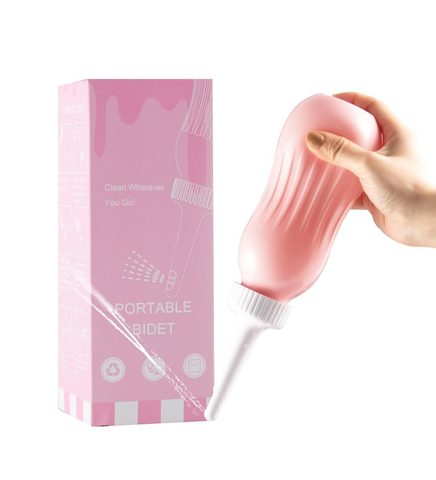 OFFO Perineal Bottle 17oz - Postpartum Feminine Hygiene Care - Labor & Delivery Essentials - Perineal Cleansing After Birth - Pink - 500ml - Buy Online on GoSupps.com