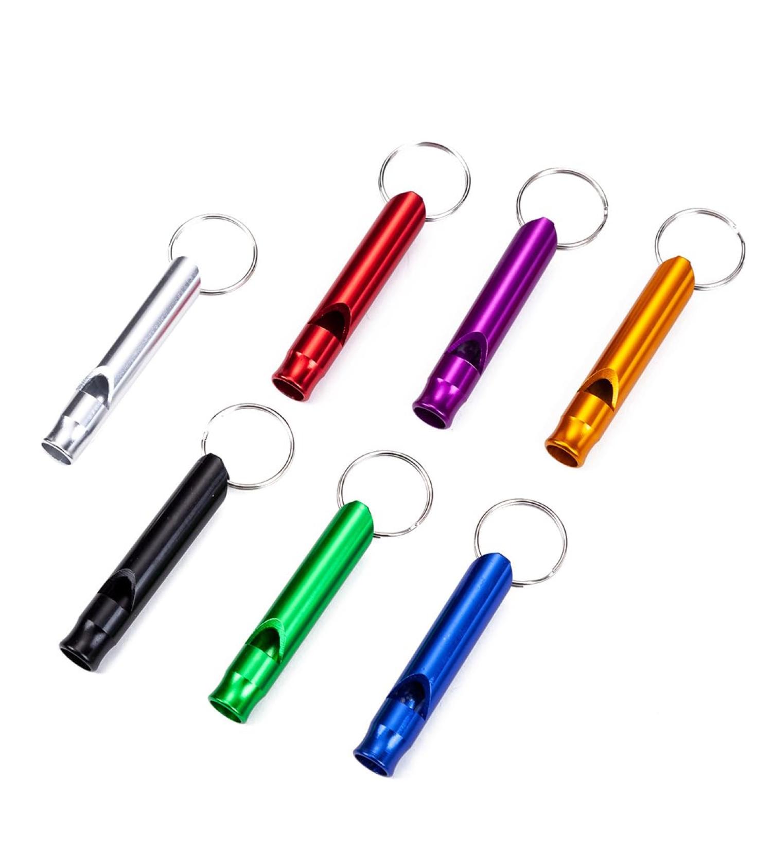 Weddhuis 7-Piece Lifeguard Signal Kit - Emergency Whistle & Aluminum Survival Pipe with Keychain for Hiking & Camping - Buy Online on GoSupps.com