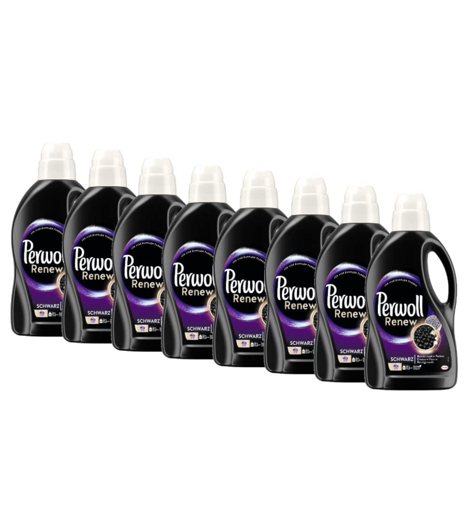 Perwoll Renew Black (8 x 25 washes) detergent for all dark colours mild detergent strengthens the fibres and improves colour intensity - Buy Online on GoSupps.com