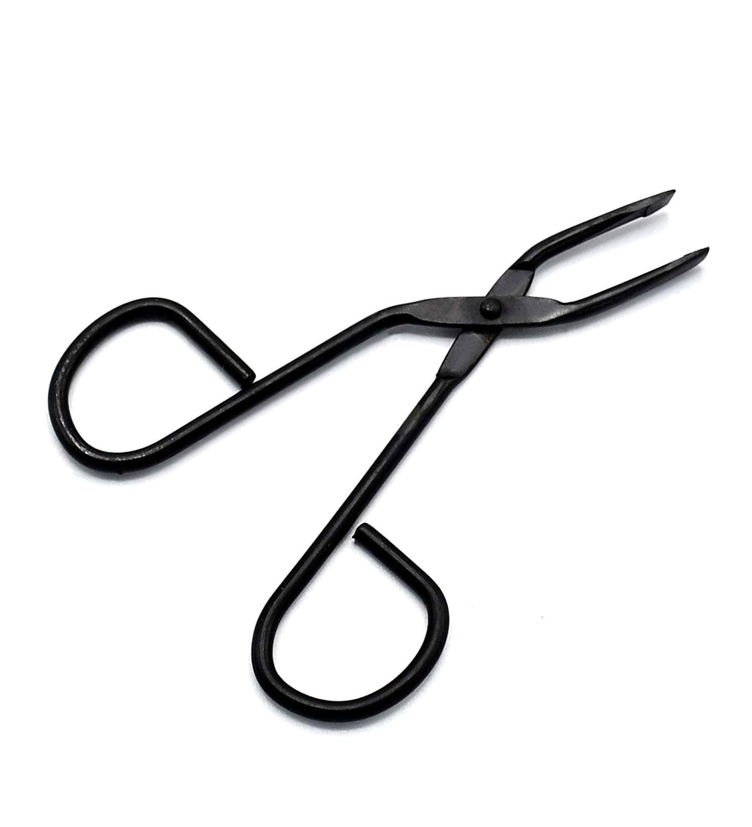Laja Imports Professional Full Black Stainless Steel Eyebrow Tweezer - Slant Tip Scissors-Shaped Clip for Women Makeup Accessories - Buy Online on GoSupps.com