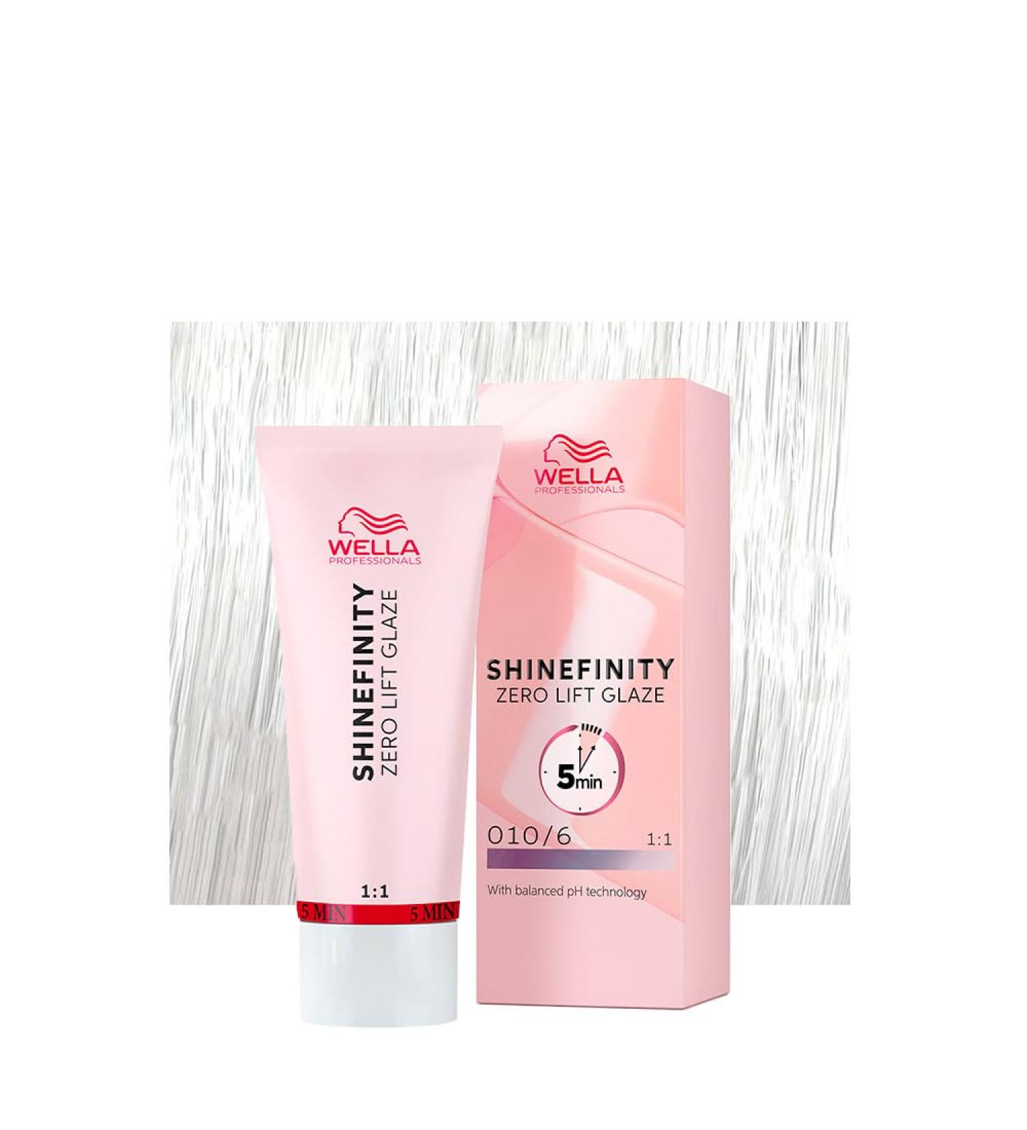 Wella Shinefinity Zero Lift Glaze Lavender Flash 010/6 60ml - colorazione demi permanente