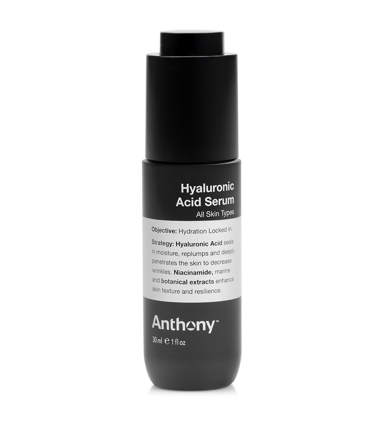 Anthony Hyaluronic Acid Serum Hydrating Face Serum with Dual Hyaluronic Acid, Coconut Water & Niacinamide Lightweight, Non-Greasy Formula for All Skin Types 1 oz - Buy Online on GoSupps.com