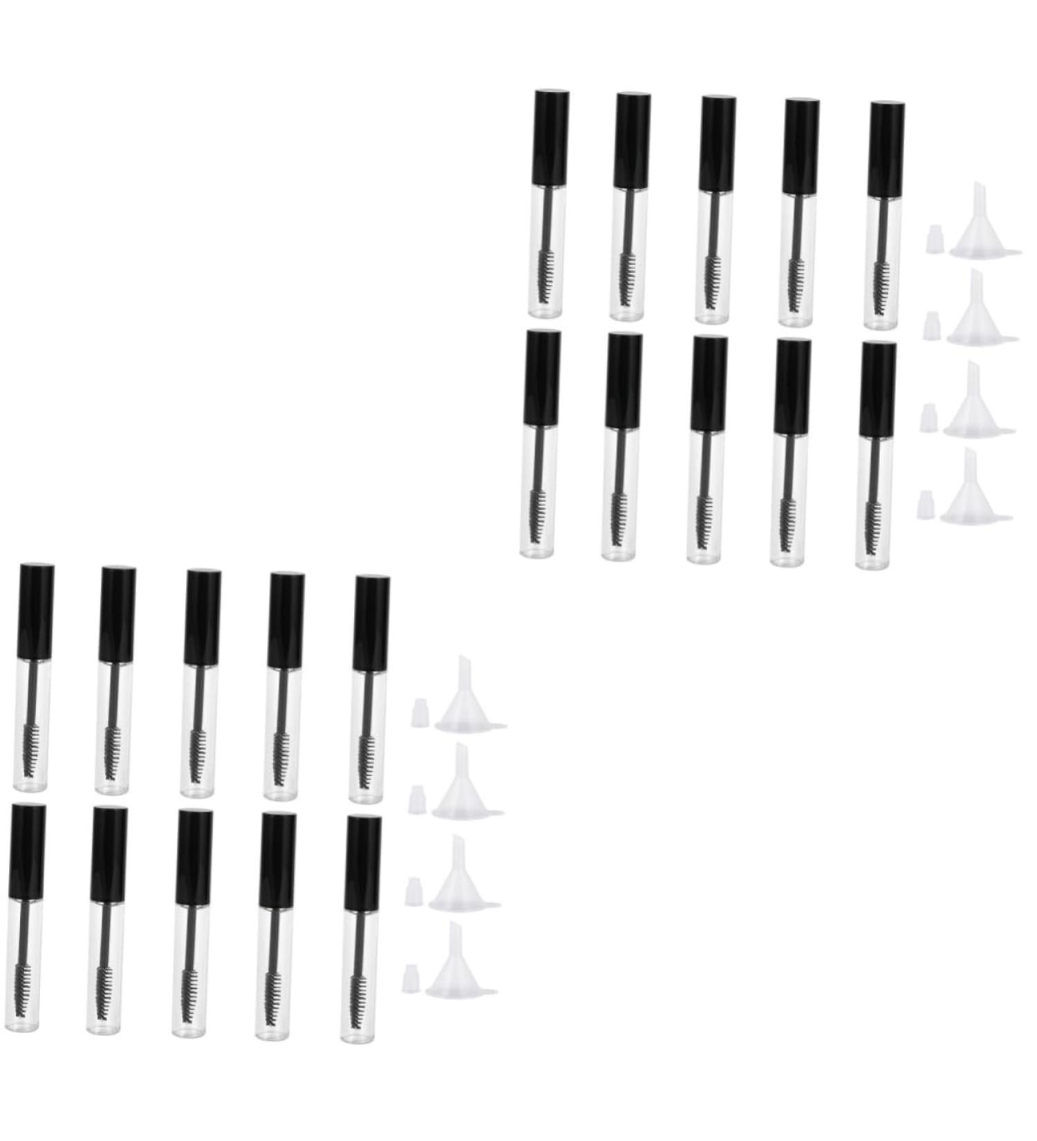 NOLITOY 20 pcs DIY Cream Made Containers Empty Self Lid Mascara Lids Oil Growth Refillable with 1 ml (Pack of 1) Blackx2pcs - Buy Online on GoSupps.com