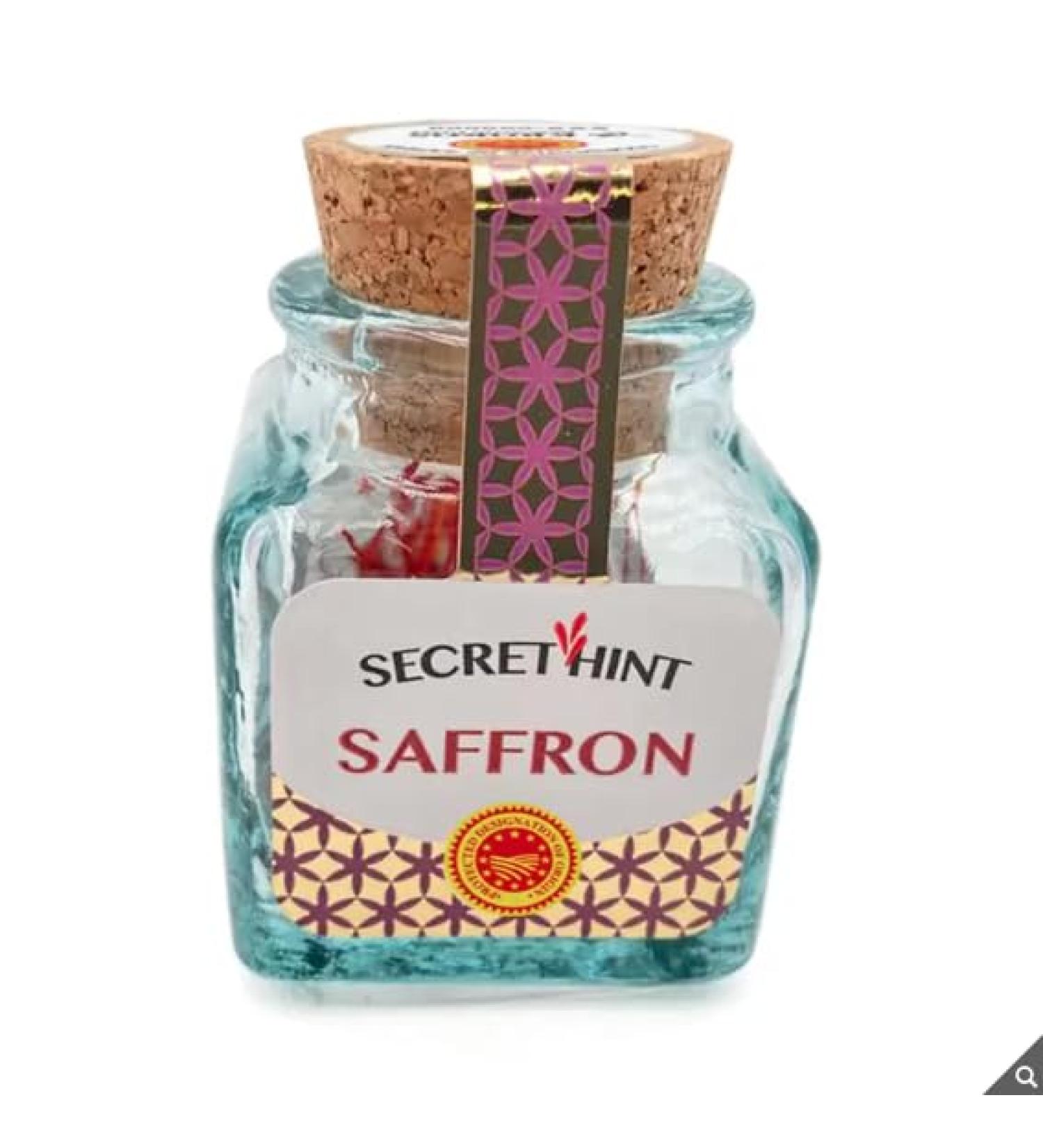 Secret Hint Saffron | Unmistakable Aroma and Flavour Saffron | Extra Superior Pure 100% Natural Saffron | Premium Quality Higheyst Grade Hint Saffron | 1g - Buy Online on GoSupps.com