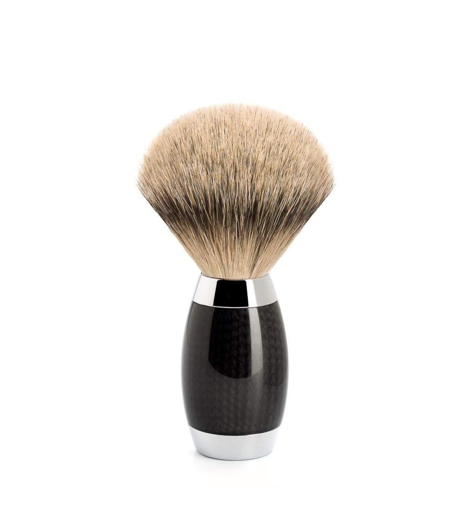M HLE Edition No. 1 Shaving Brush - Silvertip Badger & Carbon | Premium International Shipping - Buy Online on GoSupps.com