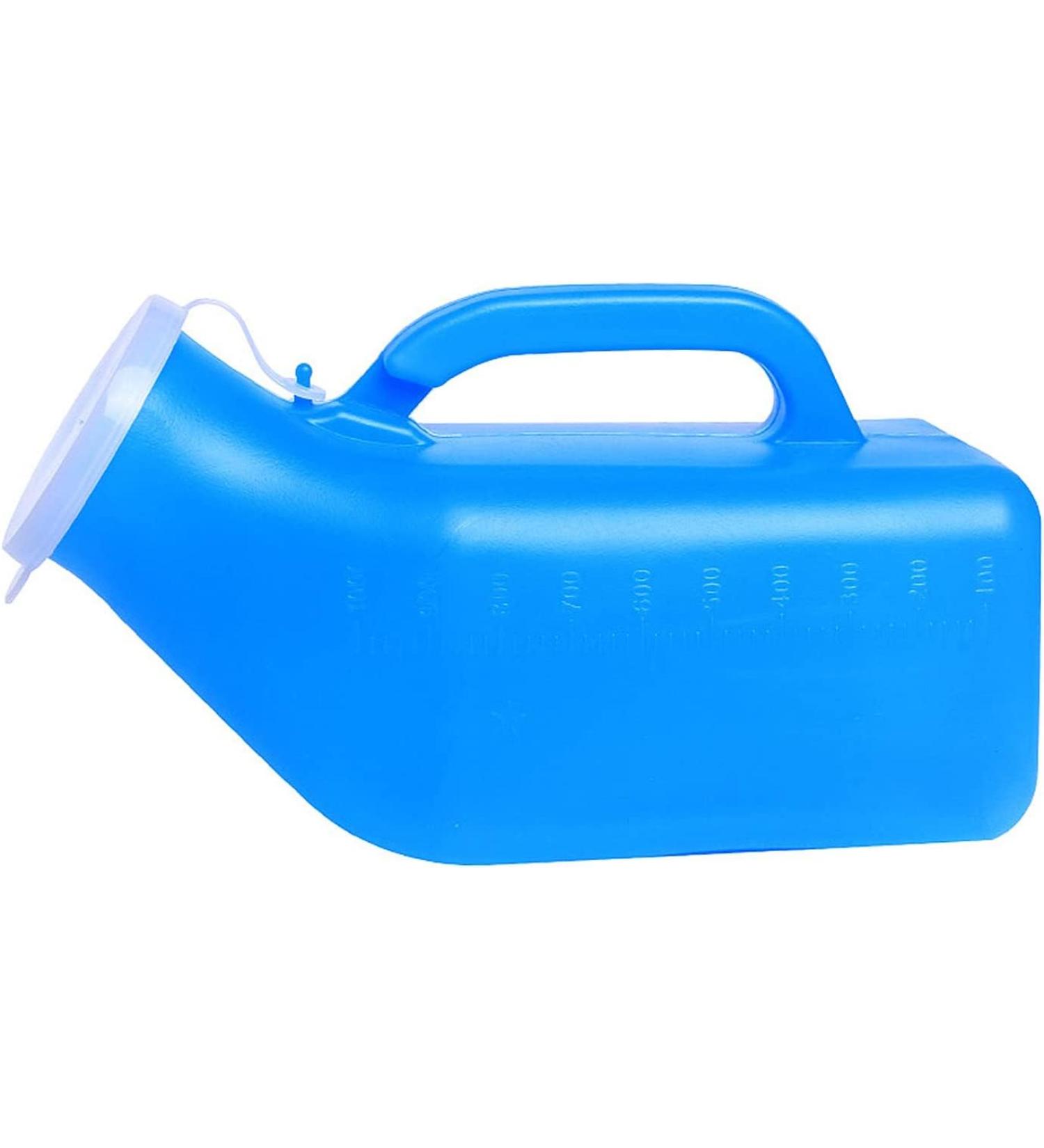 Urine Bottles Male Outdoor Travel Clear Plastic Urine Collection Device Spill Proof Device Portable Urinal Bottle Snap-On Lid - Buy Online on GoSupps.com