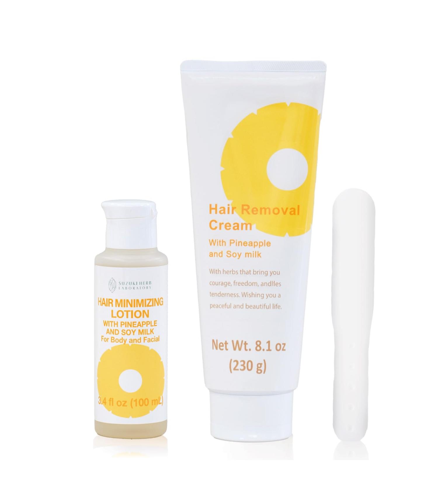Hair Removal Cream & Inhibitor Lotion for Sensitive Skin