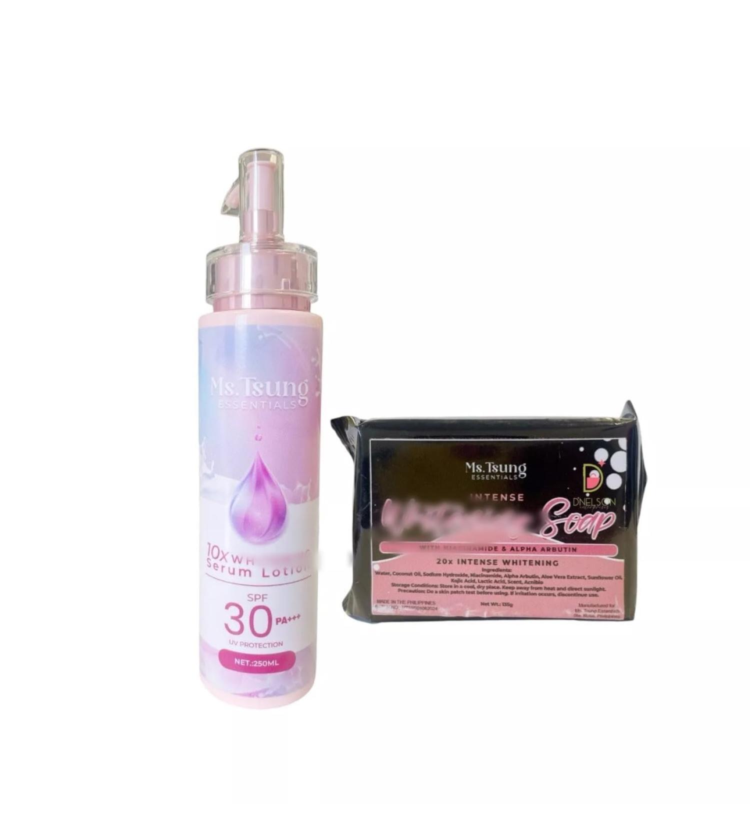 Ms. Tsung Serum Lotion with SPF 30 and Intens W-Soap 250ml