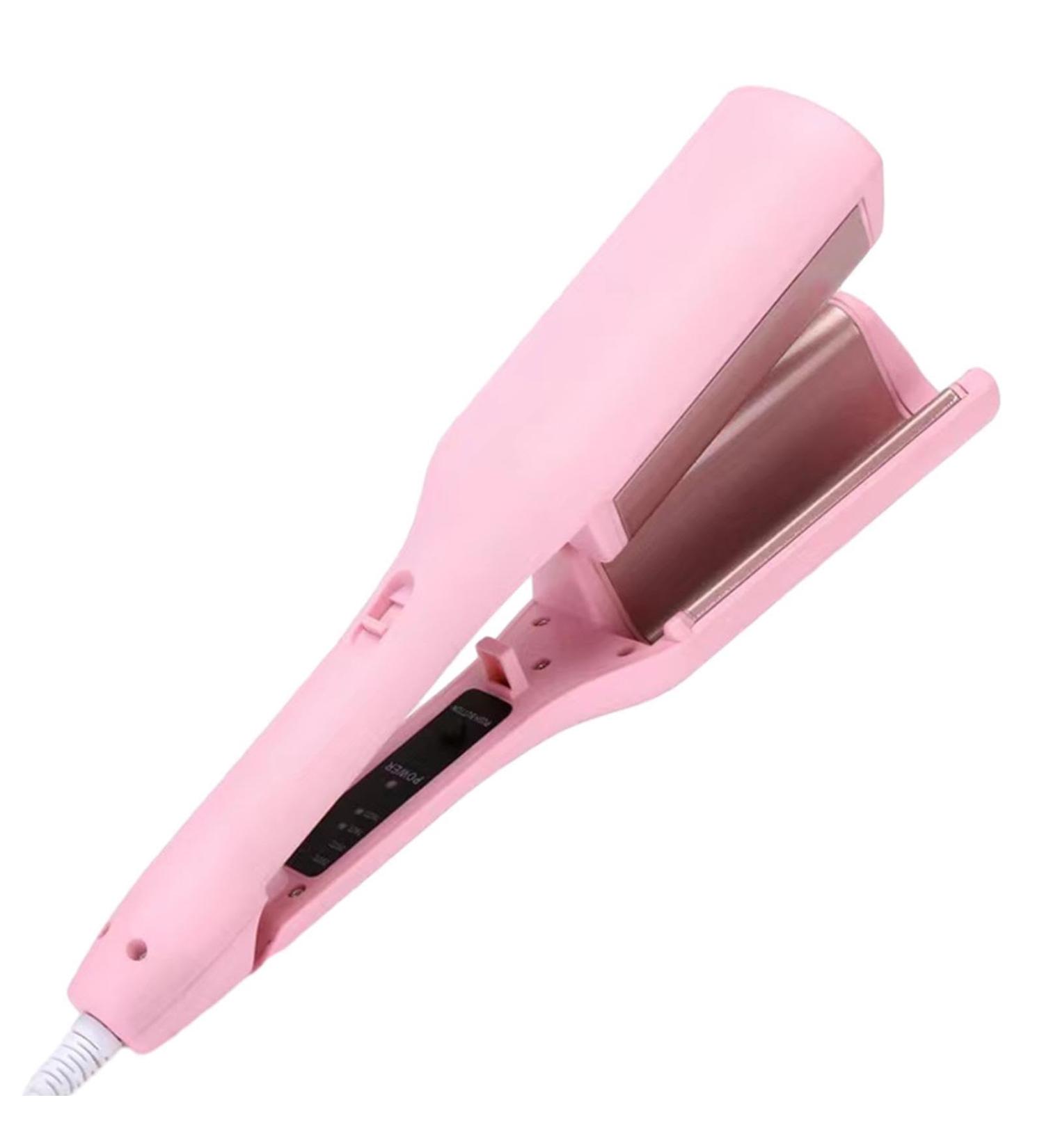 Curling Iron Crimper Beach Waves Curling Iron Iron Hair Crimper Hair Crimper Curling Wand Hairstyle Hair Crimper Hair Styling Equipment for All Hair Types Hair Tool for Home Salon B: Pink European Regulations - Buy Online on GoSupps.com