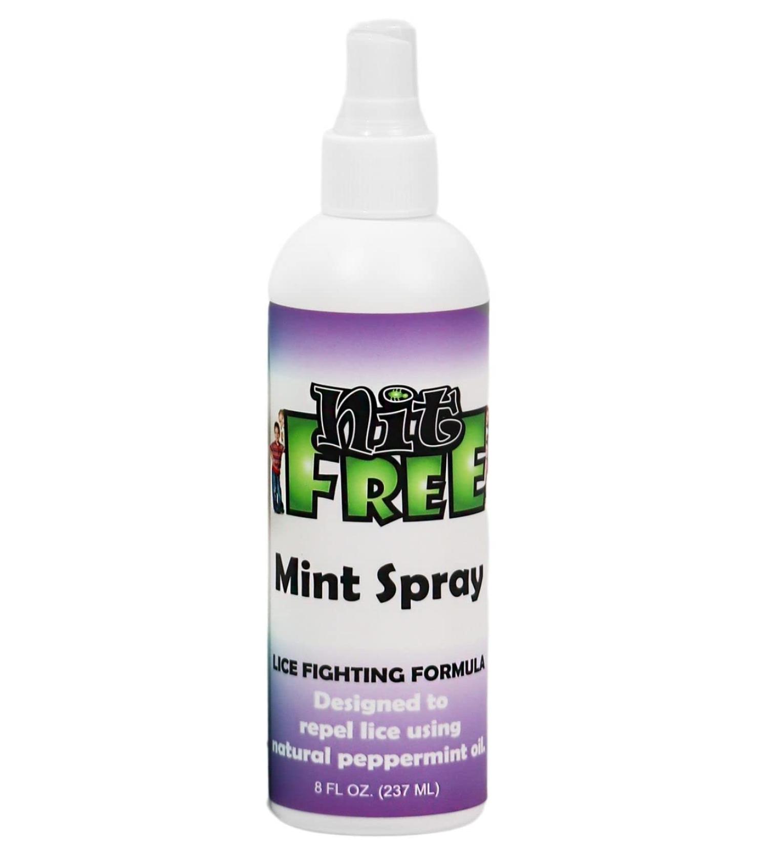 8 oz Mint Peppermint Head Lice Repellent Spray - Nit Free Formula - Buy Online on GoSupps.com