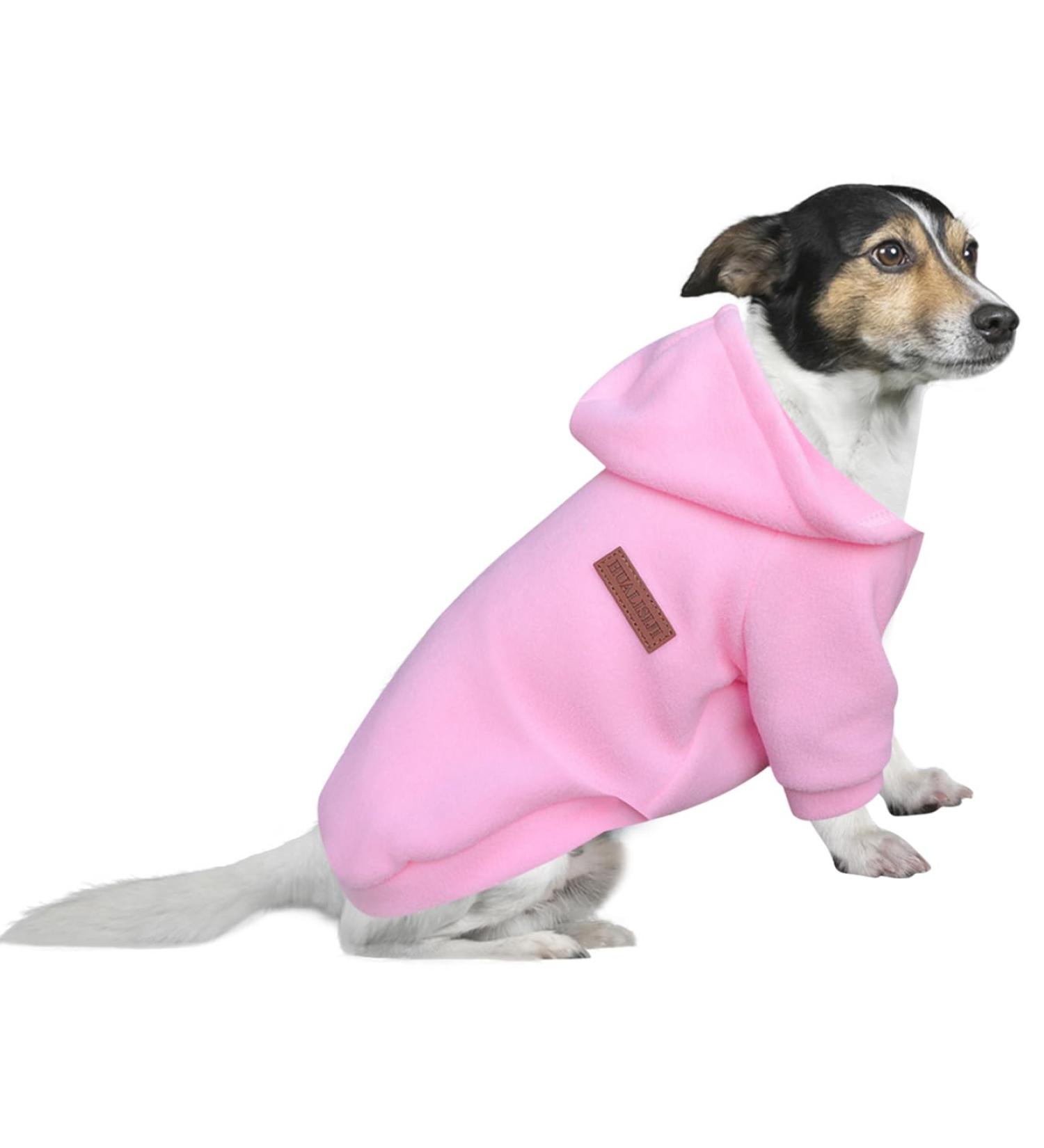 Shop Hualisiji 3XL Pink Dog Hoodie - Warm Light and Soft Sweatshirt for Big Dogs - Buy Online on GoSupps.com