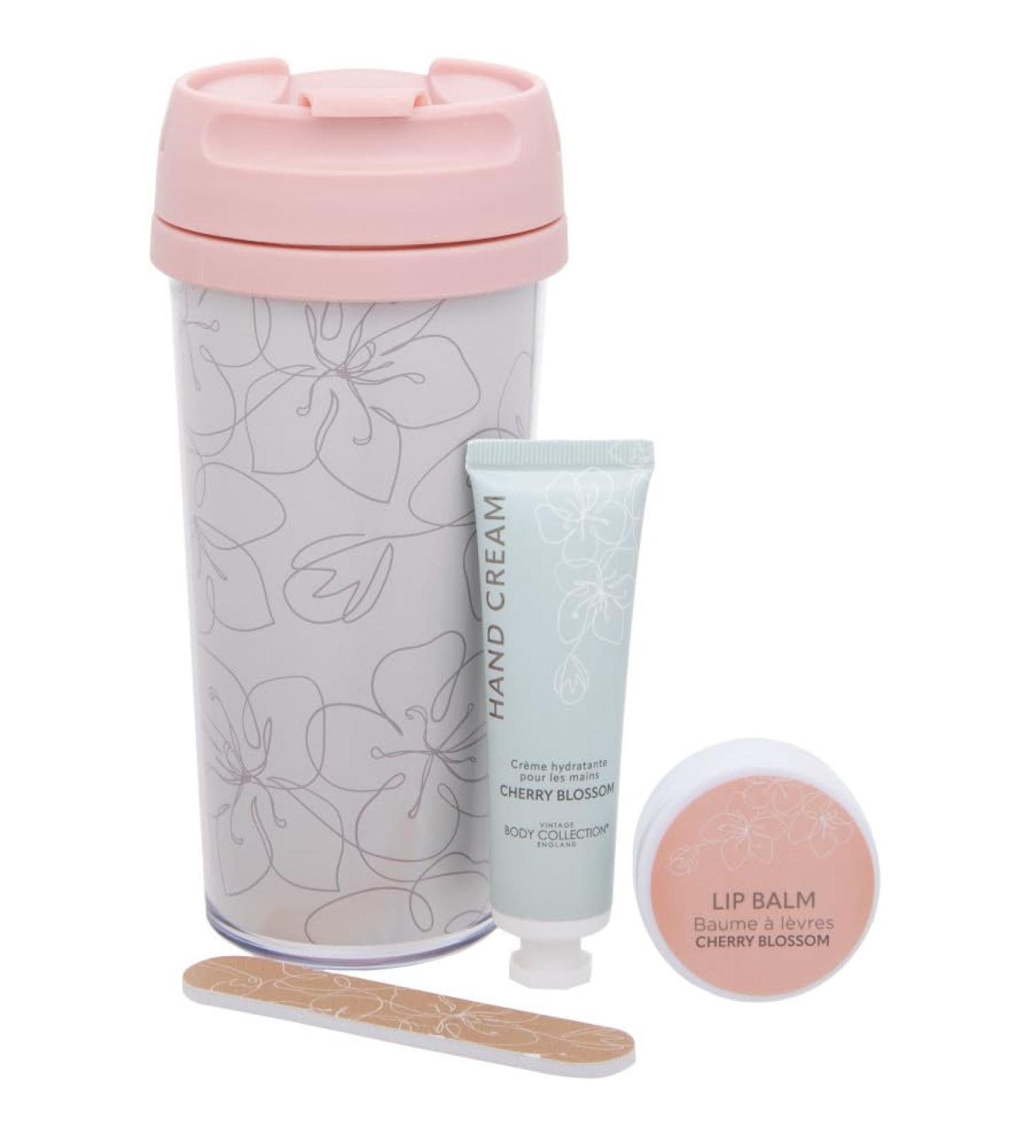 Body Collection Cherry Blossom Travel Mug Gift Set - Multicolor Modern Design Perfect for International Shipping - Buy Online on GoSupps.com