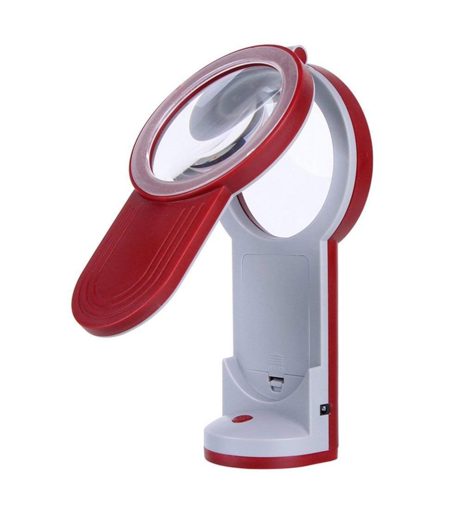 Folding Portable Illuminated Glass Rechargeable Desktop Hands Free with Bracket 3 HD Lens 10X 20X 30X Reading Magnifier Made in China - Buy Online on GoSupps.com