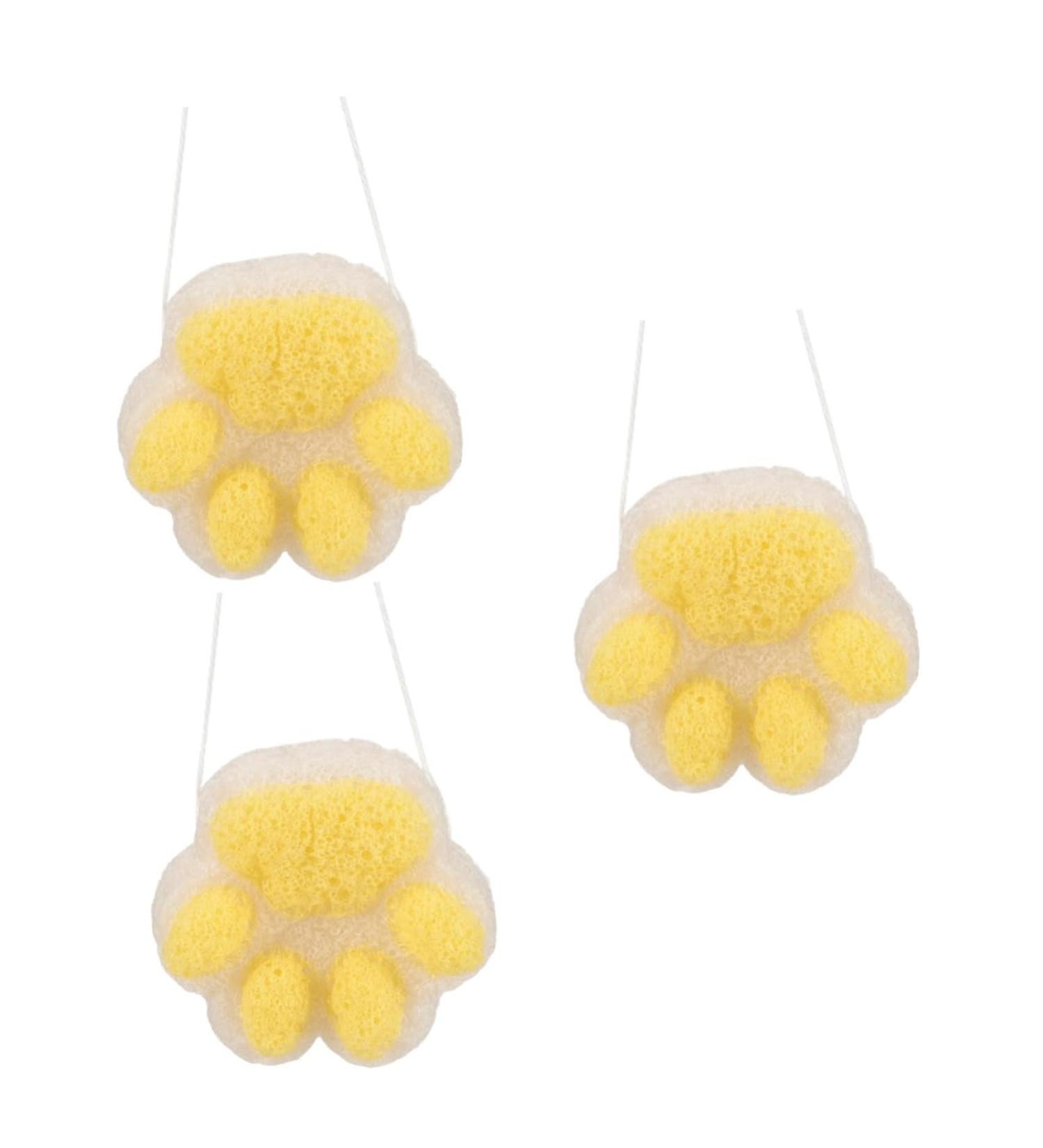 Housoutil 3pcs Children's Bath Sponge Set - Loofah Shower Accessories for Babies & Kids - Soft Body Skin Cleanser - Buy Online on GoSupps.com