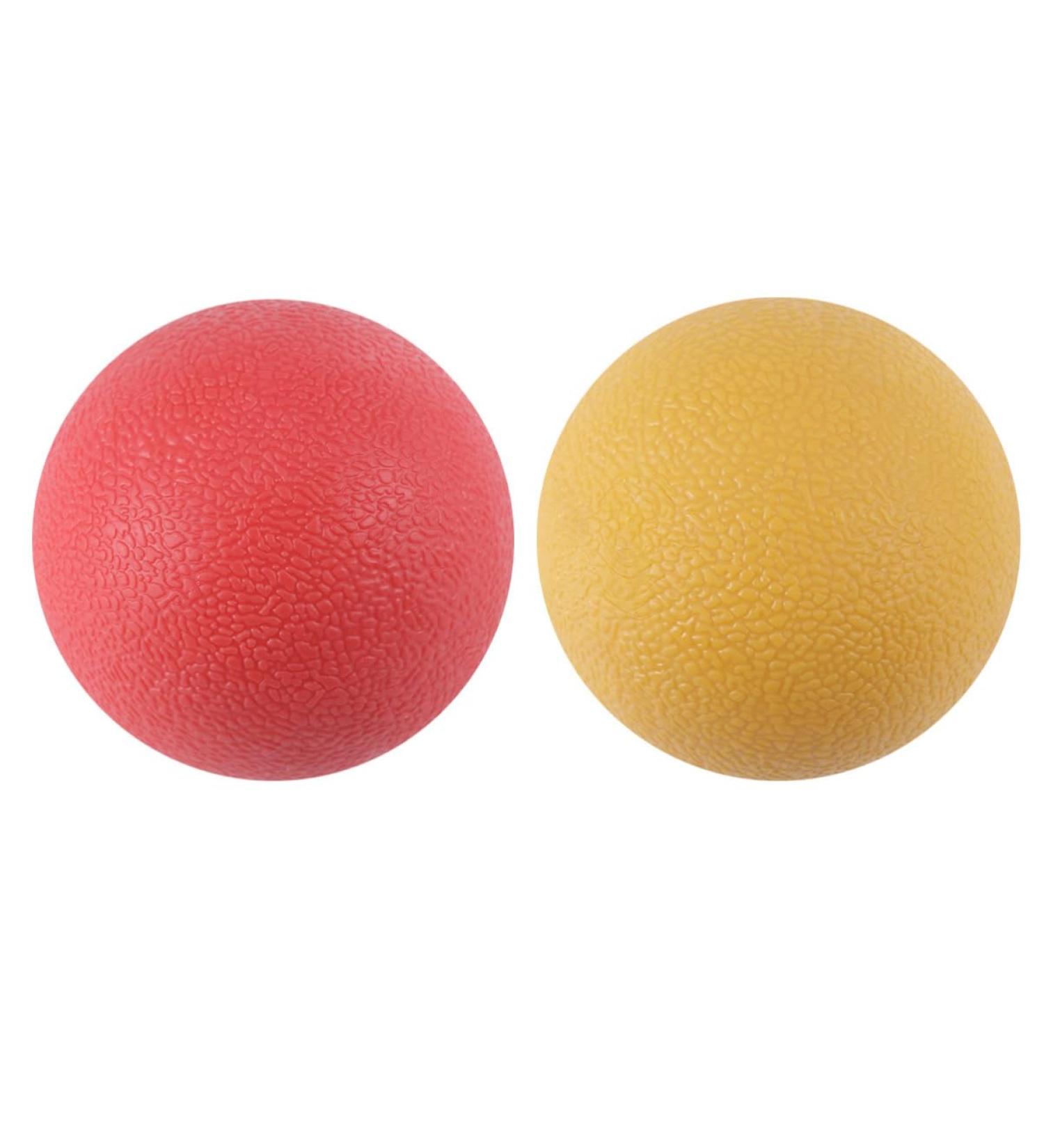 2-in-1 Yoga Ball & Massage Ball - Self-Massage & Relaxation | Medium Red | International Shipping - Buy Online on GoSupps.com