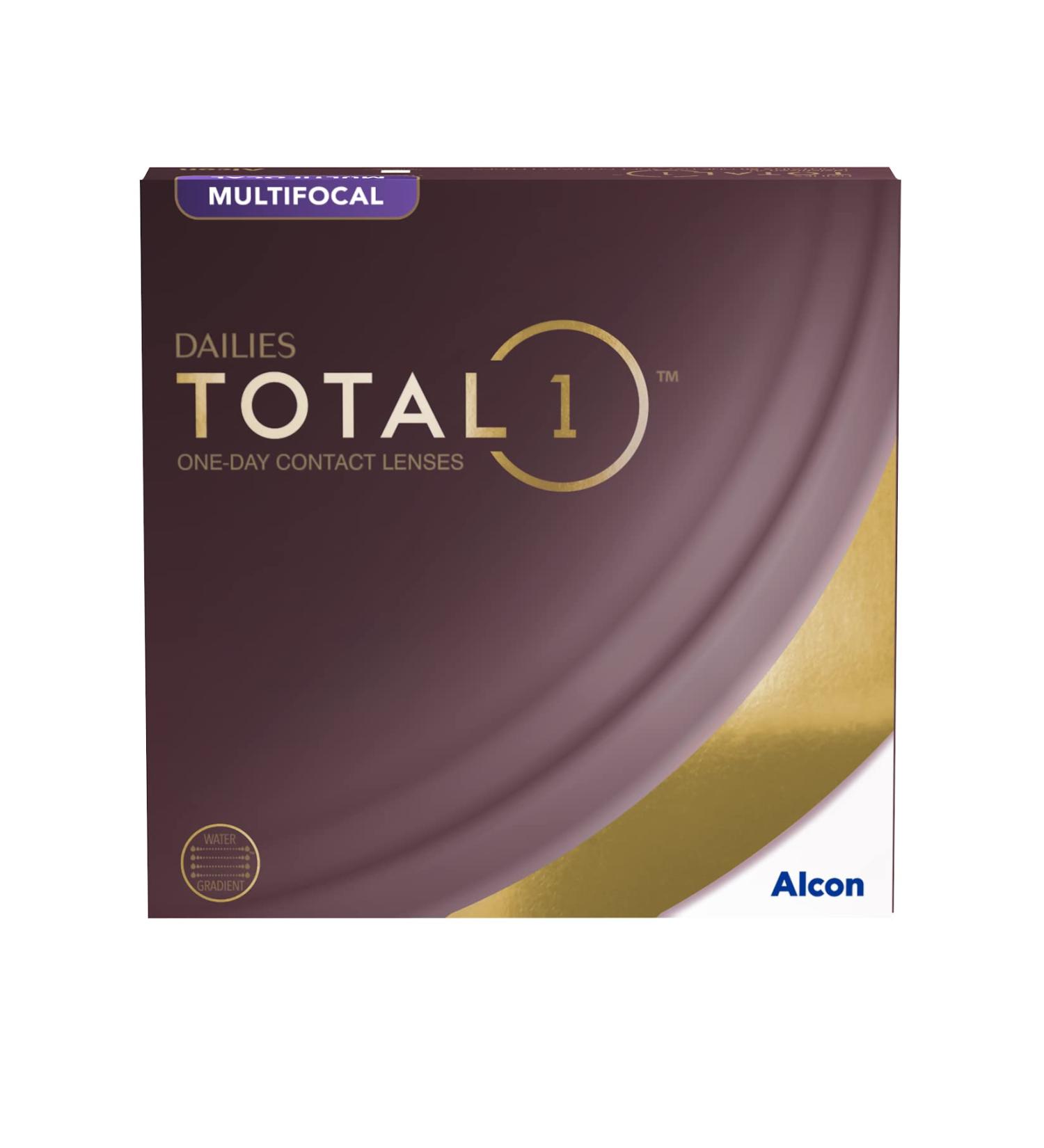 Buy Dailies Total 1 Multifocal Daily Lenses - 90 Soft Contact Lenses BC 8.6mm Dia 14.1mm +0.5 Diopters - International Shipping Available - Buy Online on GoSupps.com