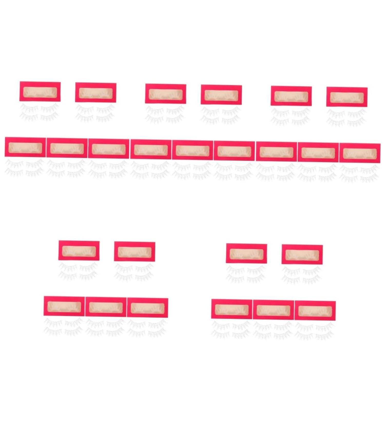 FRCOLOR 15 Pairs Makeup False Eyelashes Natural False Lashes White Fake Eyelashes Japanese Eyelashes White for Eyes Fiber Lashes Extension Natural Eyelashes Cosplay Japan - Buy Online on GoSupps.com